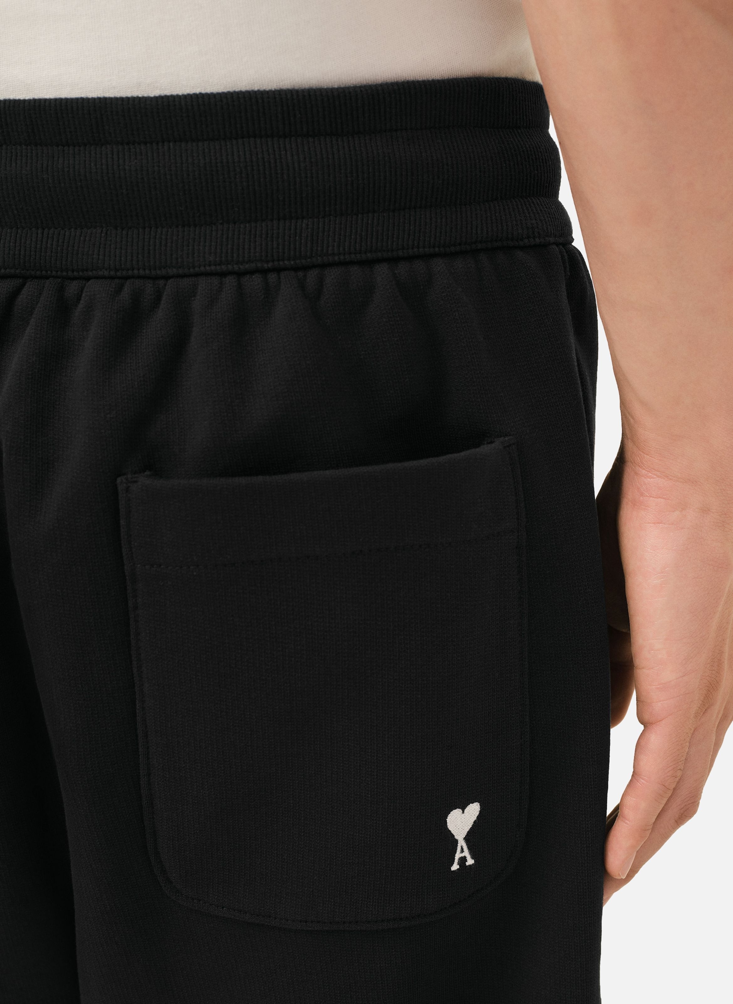 Short ami de coeur en coton AMI PARIS Noir