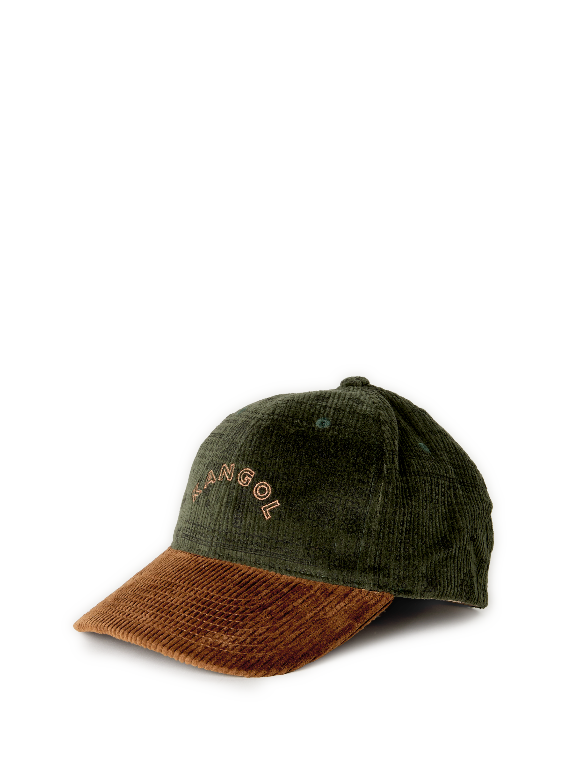 KANGOL Corduroy cotton blend cap Khaki
