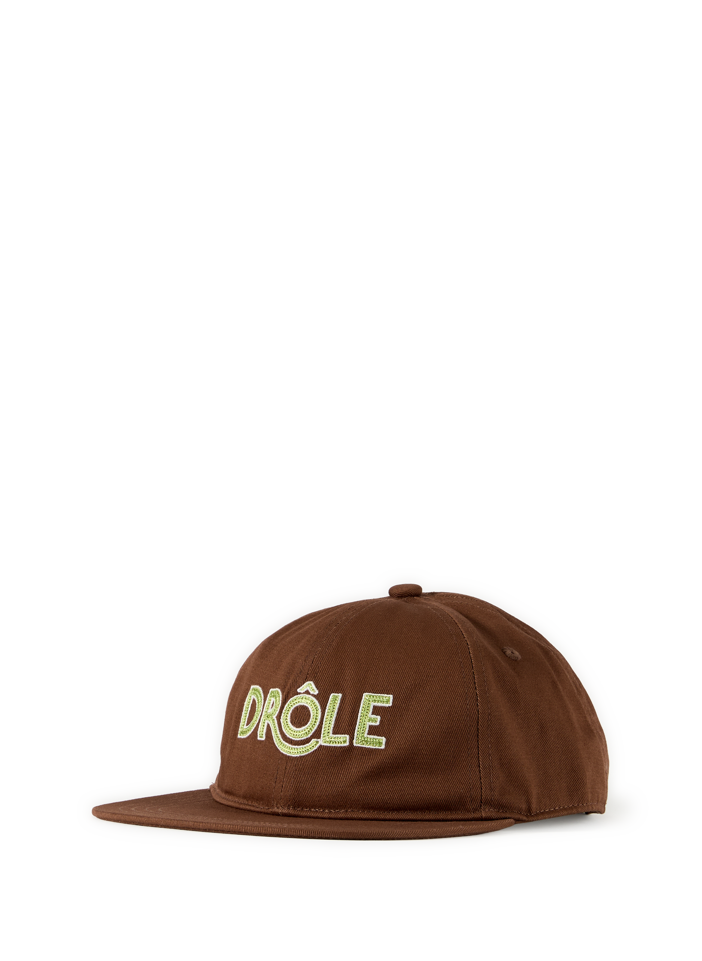 Embroidered cotton baseball cap DROLE DE MONSIEUR Brown