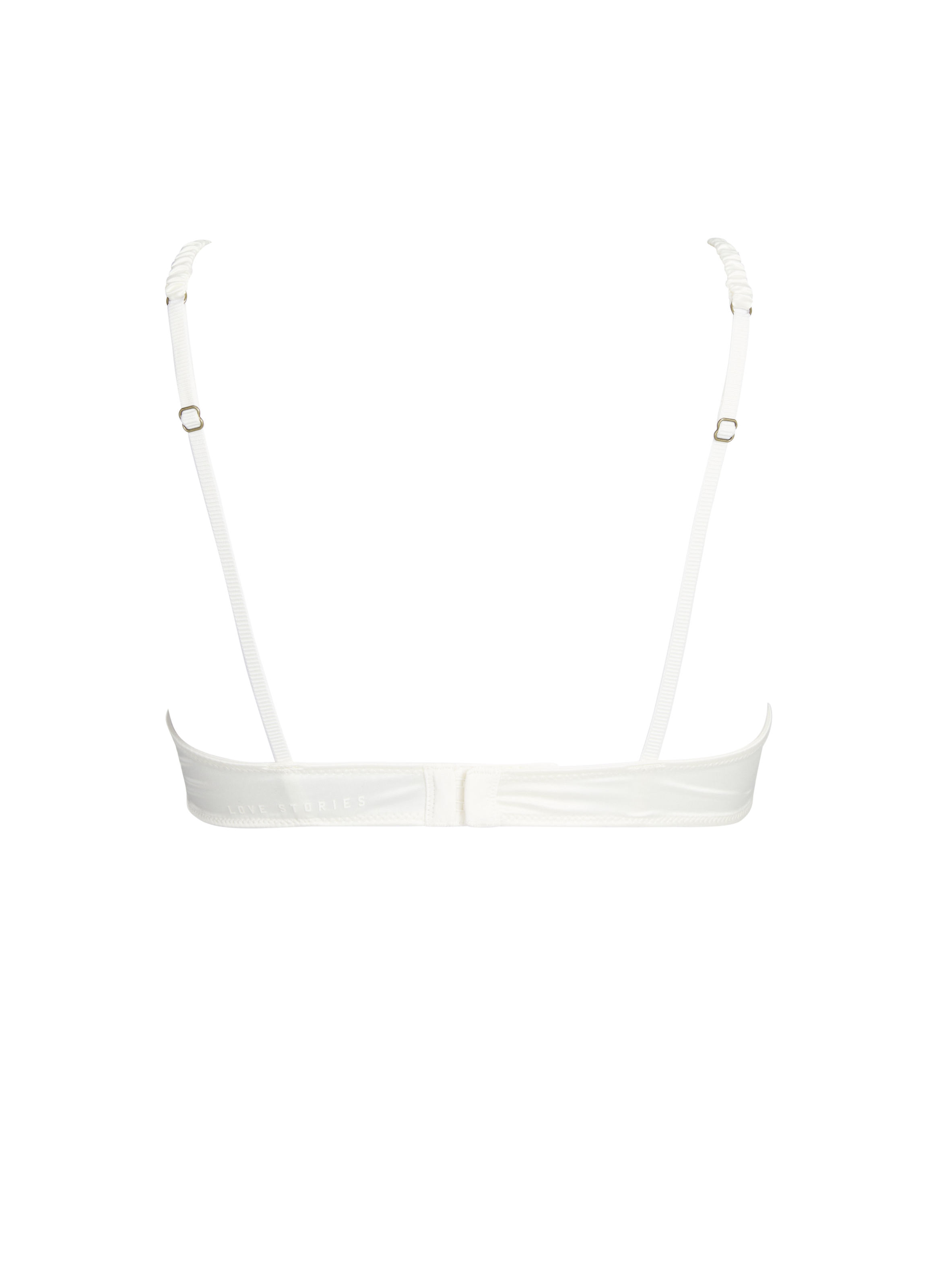 Soutien-gorge à dentelle satiné LOVE STORIES Blanc