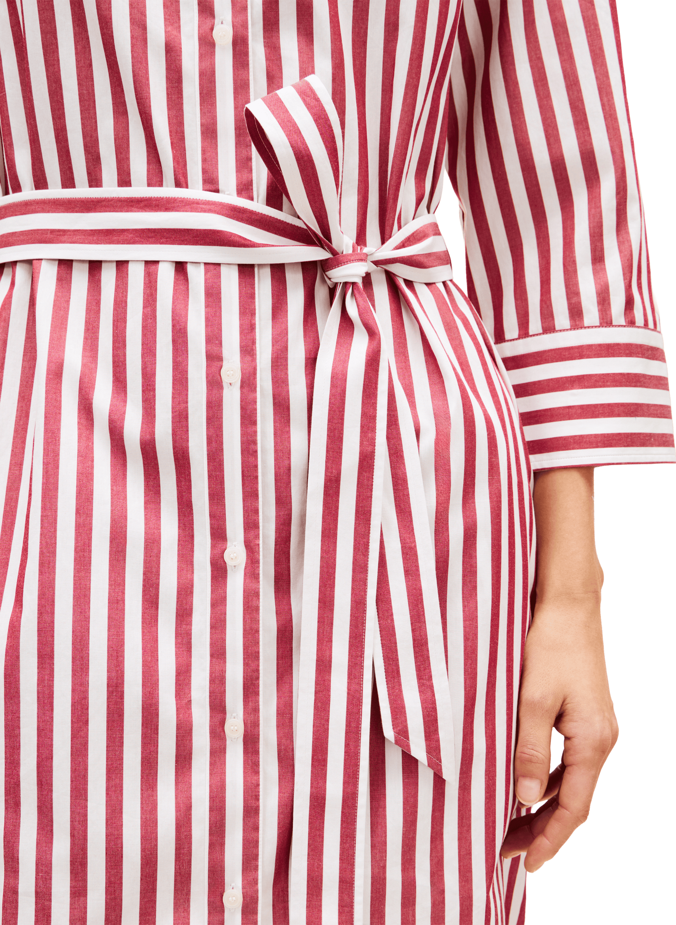 Striped cotton midi dress  TOMMY HILFIGER Multicolour