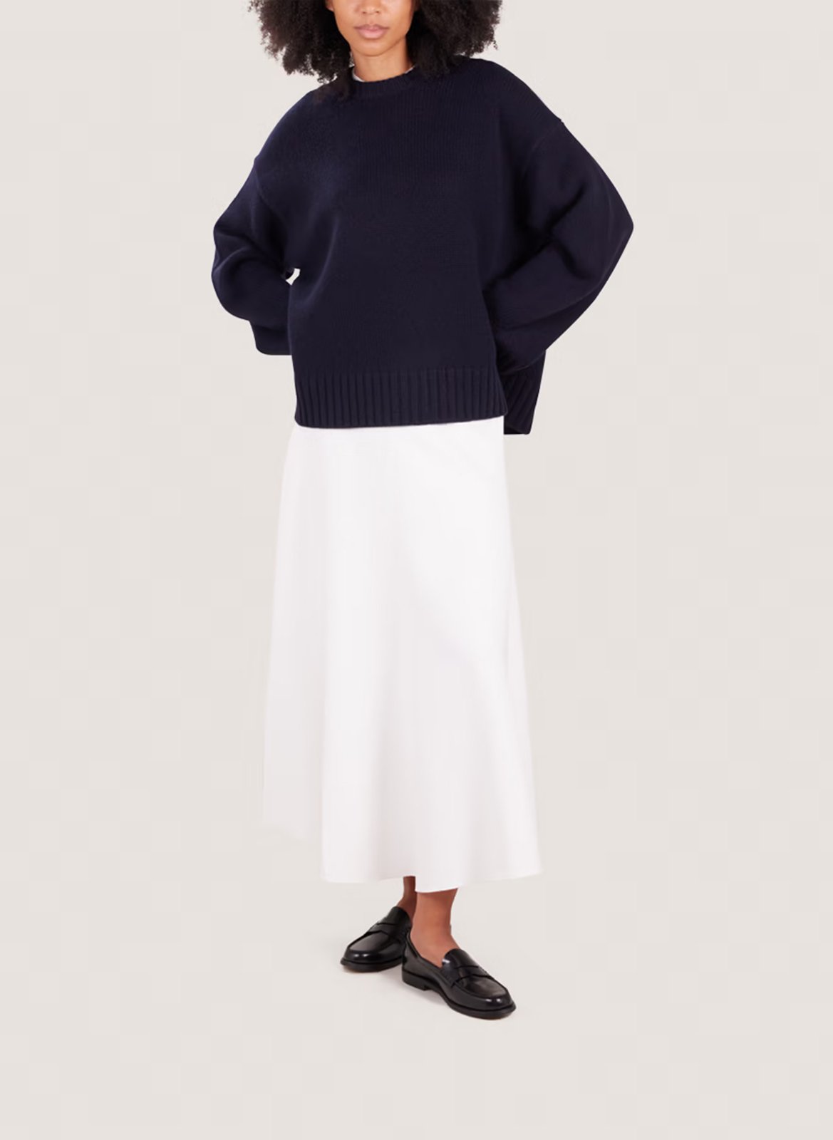 Mocassins en cuir glacé audelya JONAK Noir