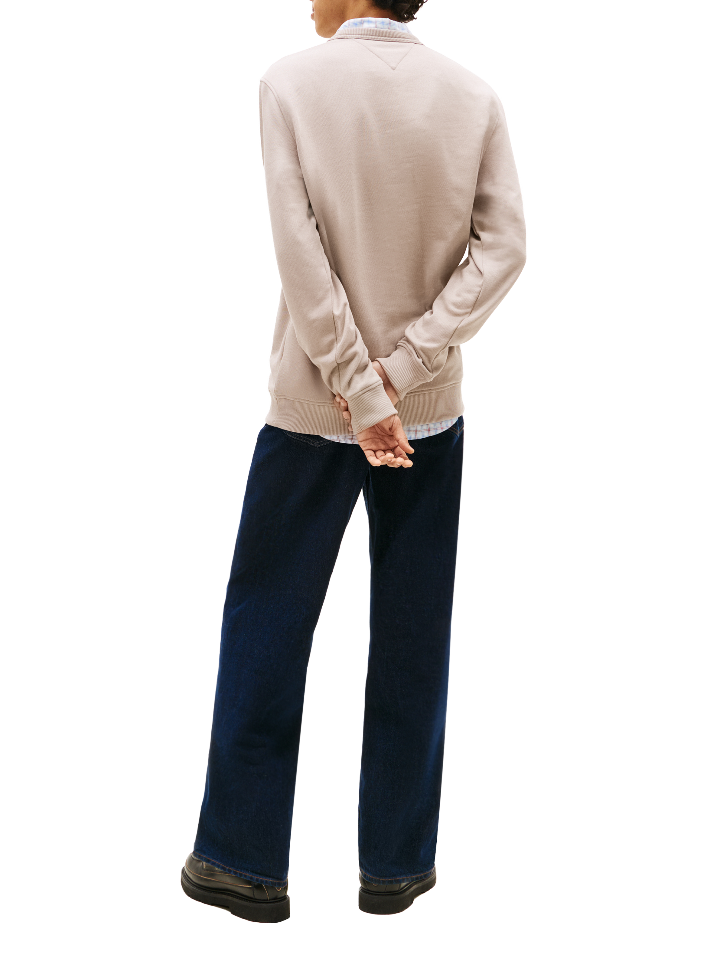 Straight sweatshirt in blended cotton TOMMY HILFIGER Grey