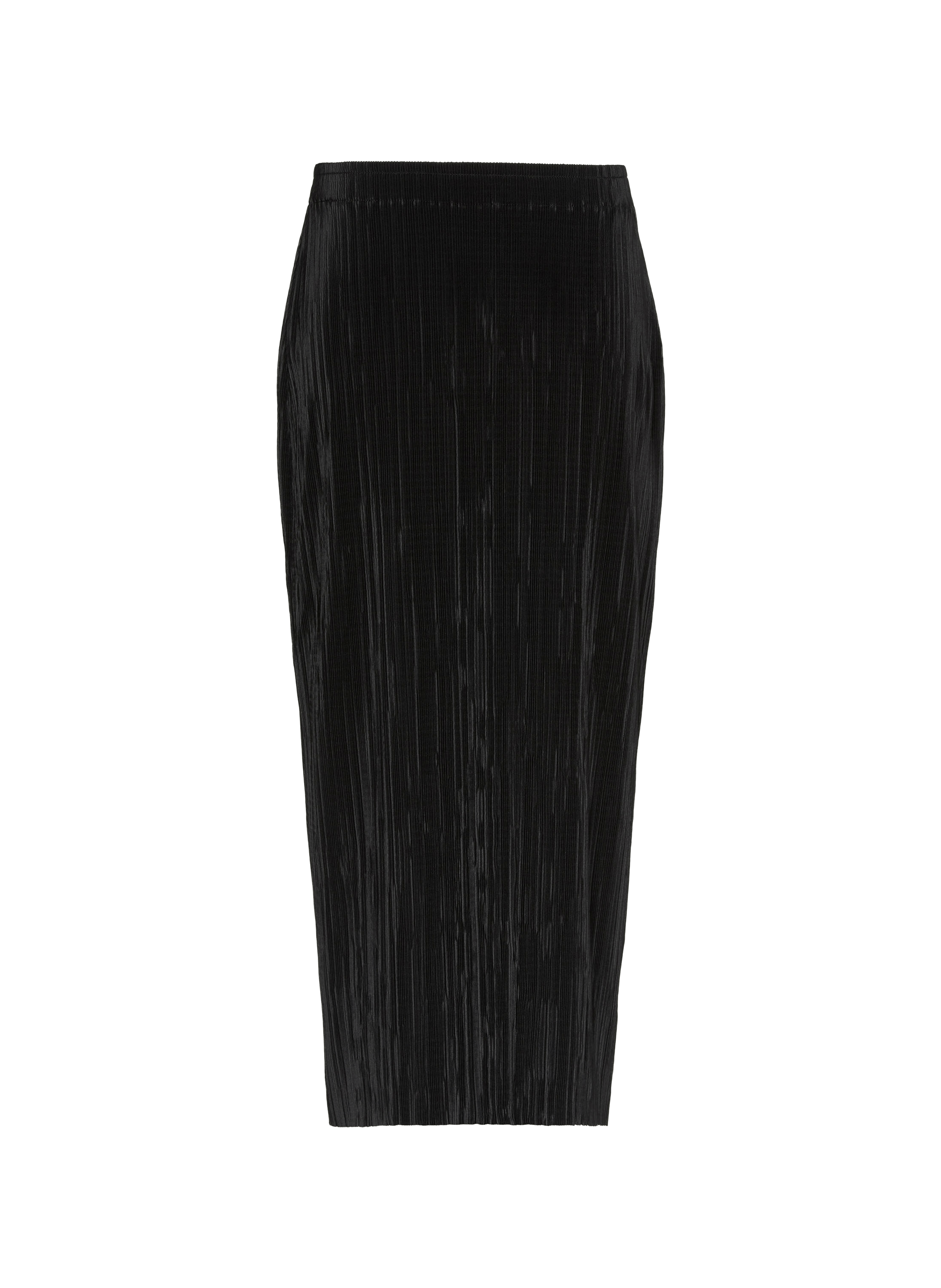 Pleated midi pencil skirt CALVIN KLEIN Black