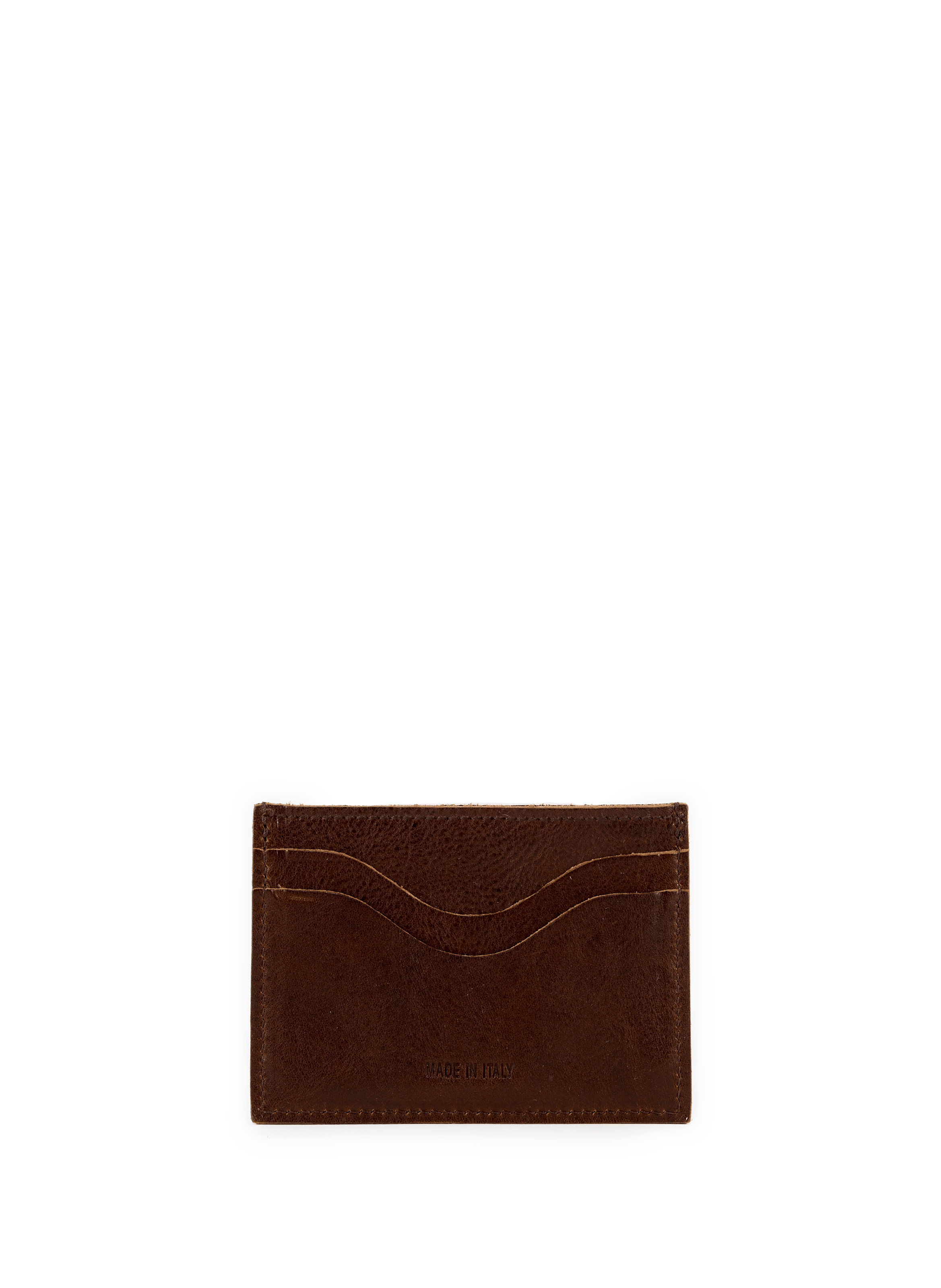  Leather card holder IL BISONTE Brown
