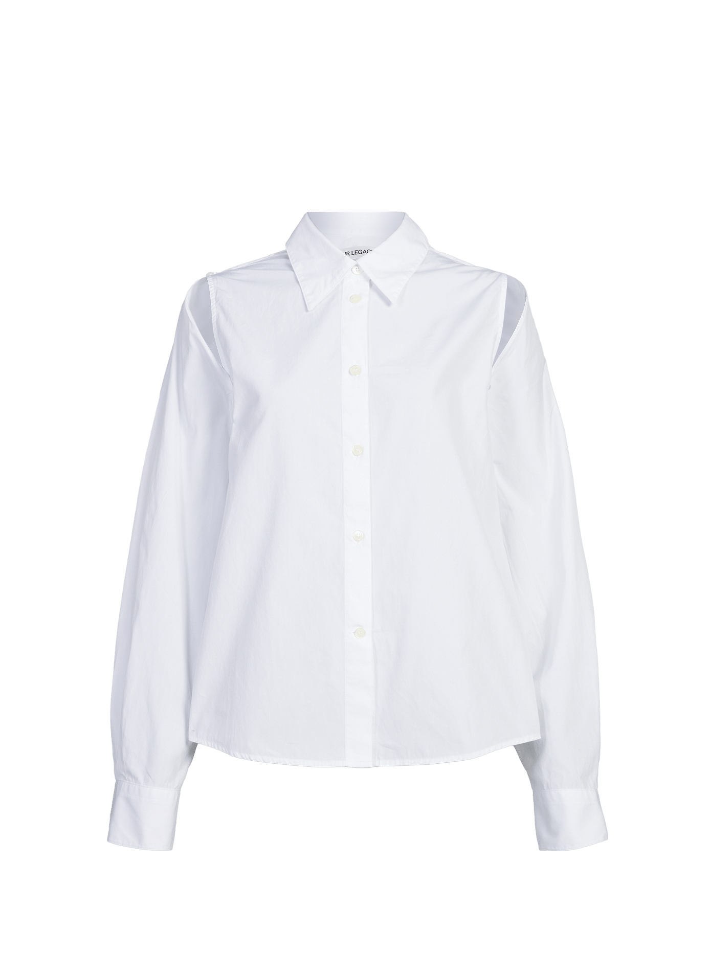 Oversized shirt with cutouts OUR LEGACY White