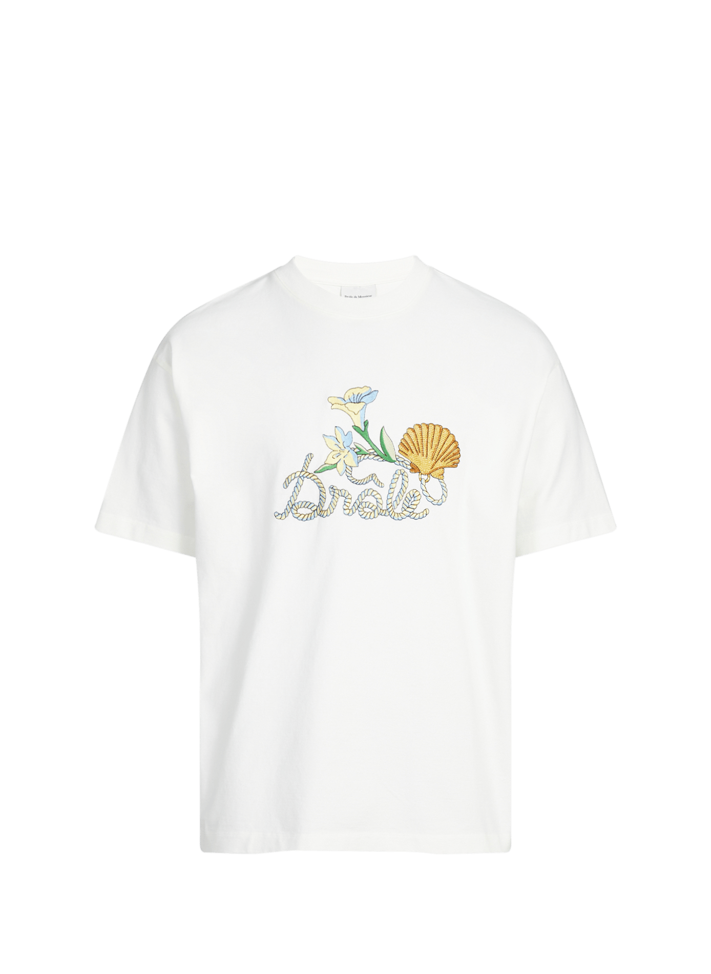 T-shirt à motif en coton DROLE DE MONSIEUR Beige