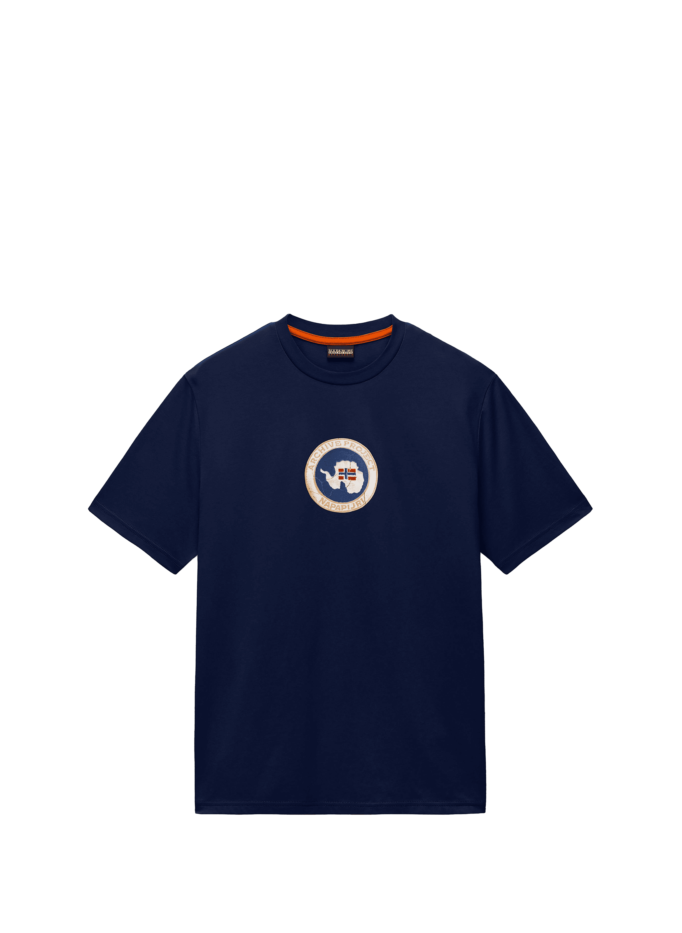 T-shirt imprimé Phos en coton NAPAPIJRI Bleu