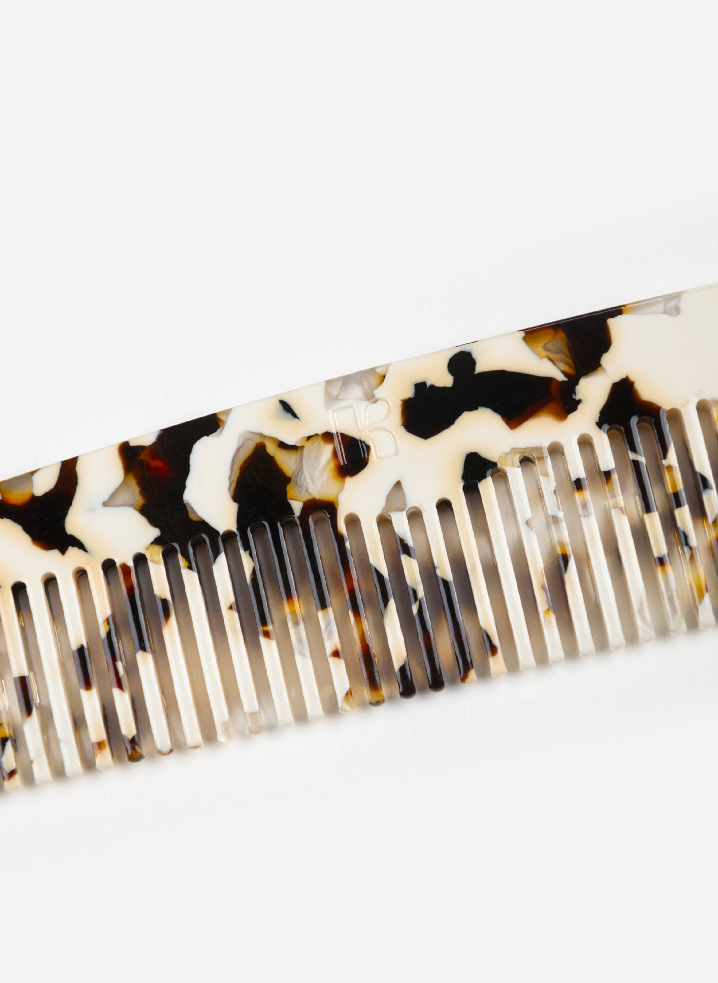 Peigne arum en acétate de cellulose KURAGE GINZA Marron