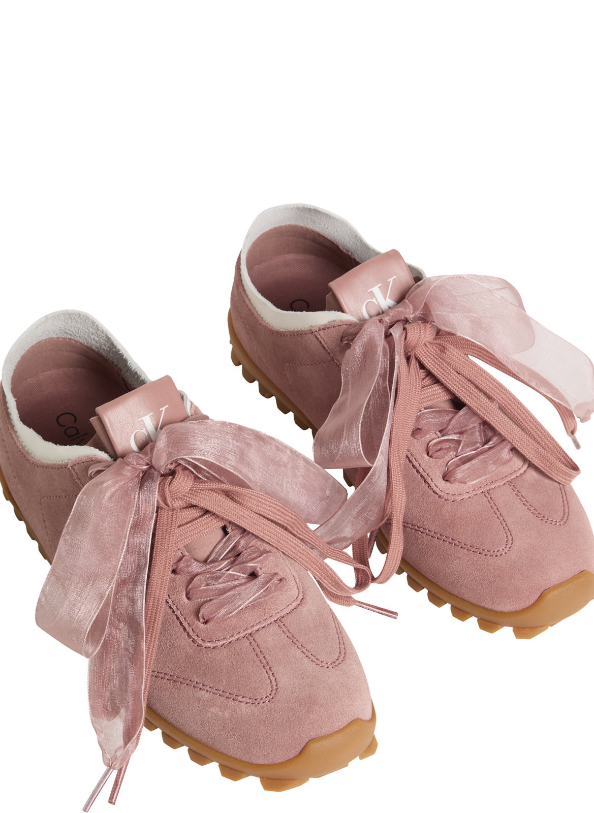 Low-top suede running sneakers Murica CALVIN KLEIN Pink