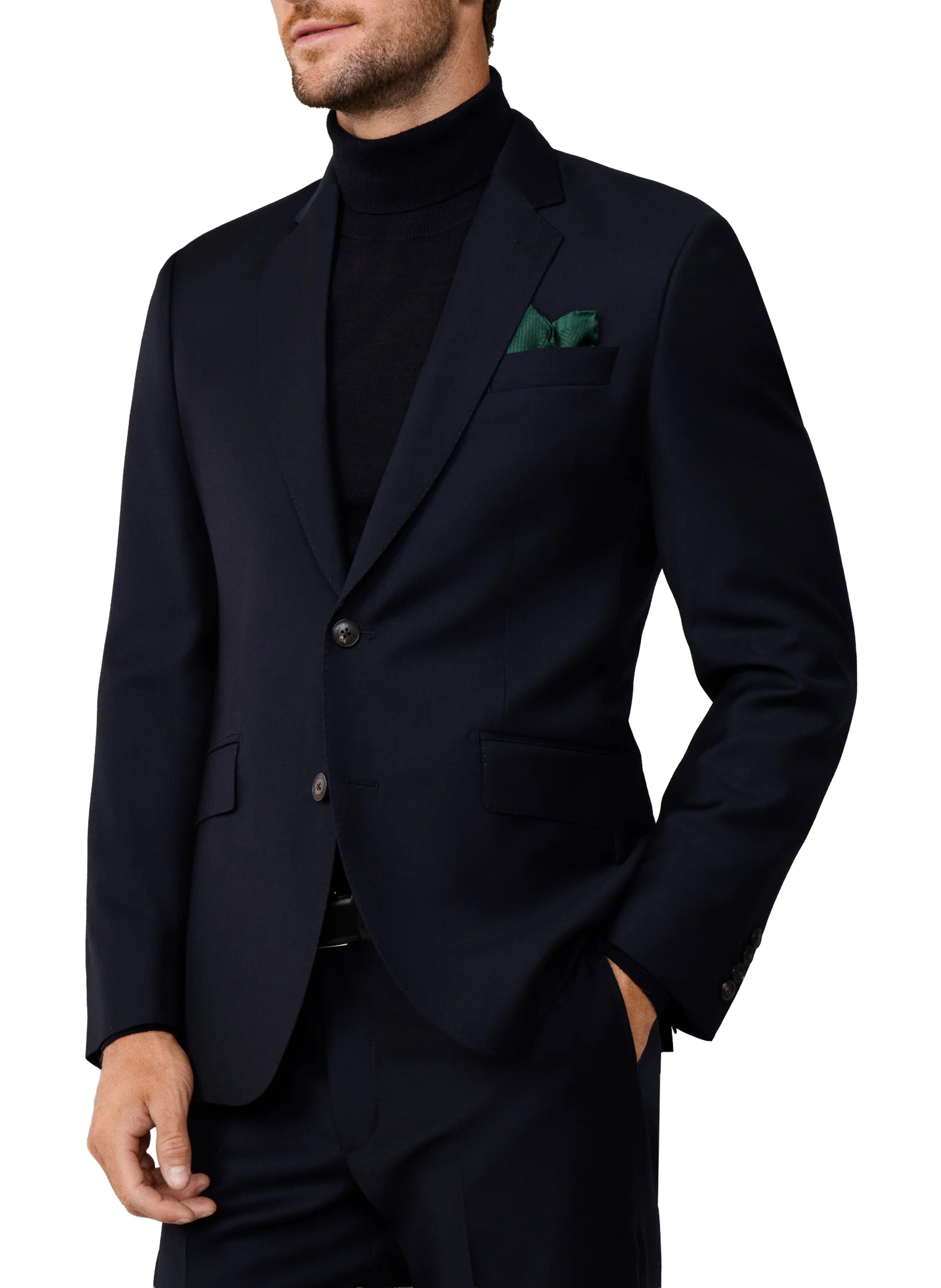 Houndstooth wool jacket HACKETT Blue