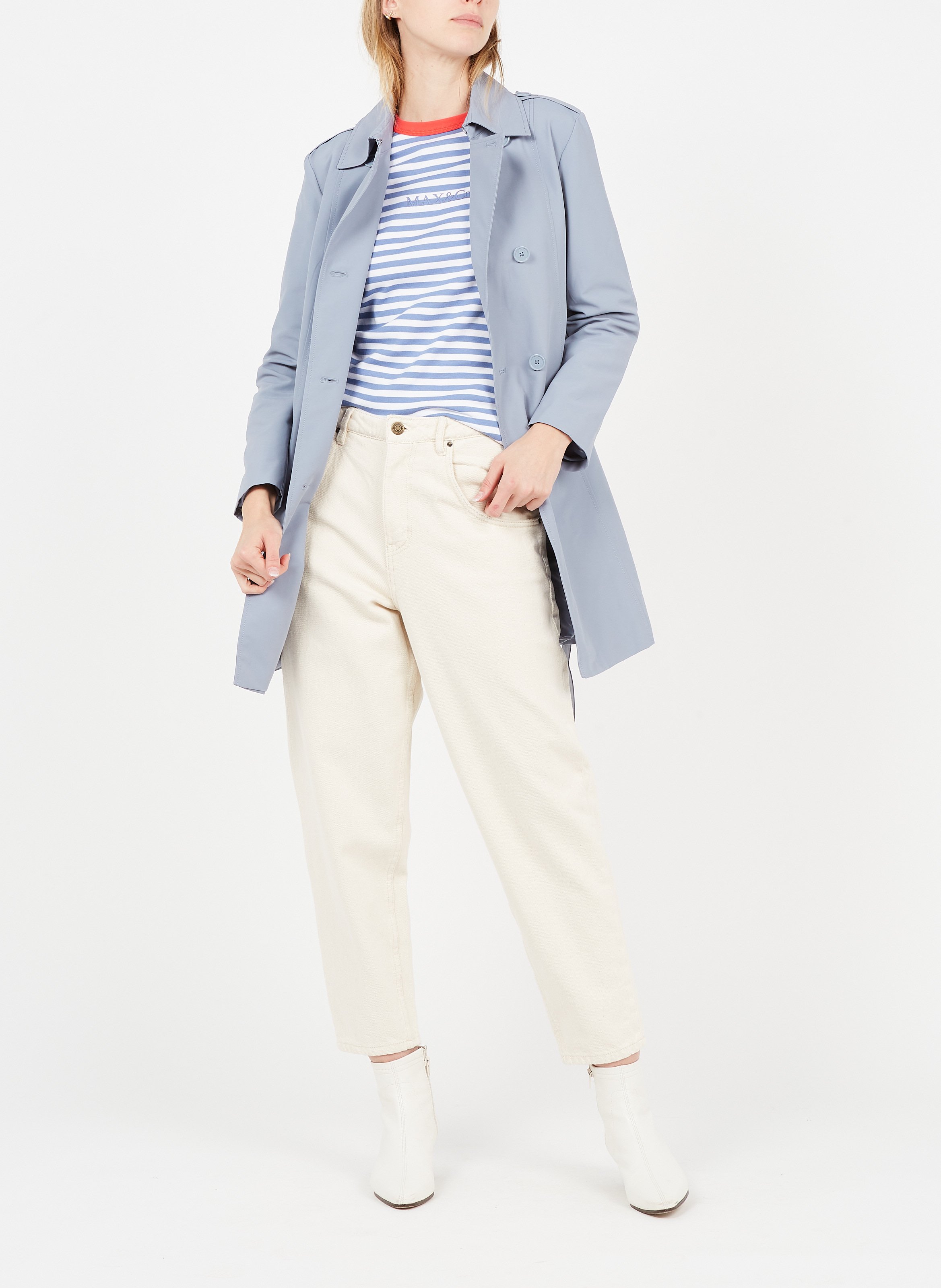 Jean droit en coton tineborow AMERICAN VINTAGE Beige