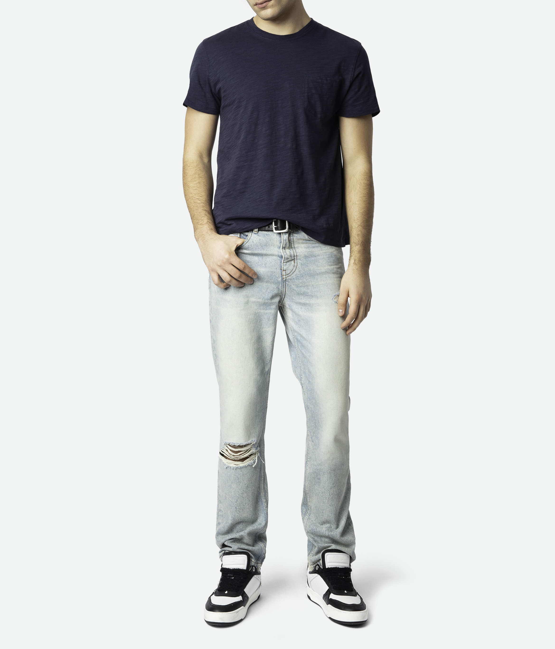 Jean droit en coton mélangé john ZADIG&VOLTAIRE Blauw