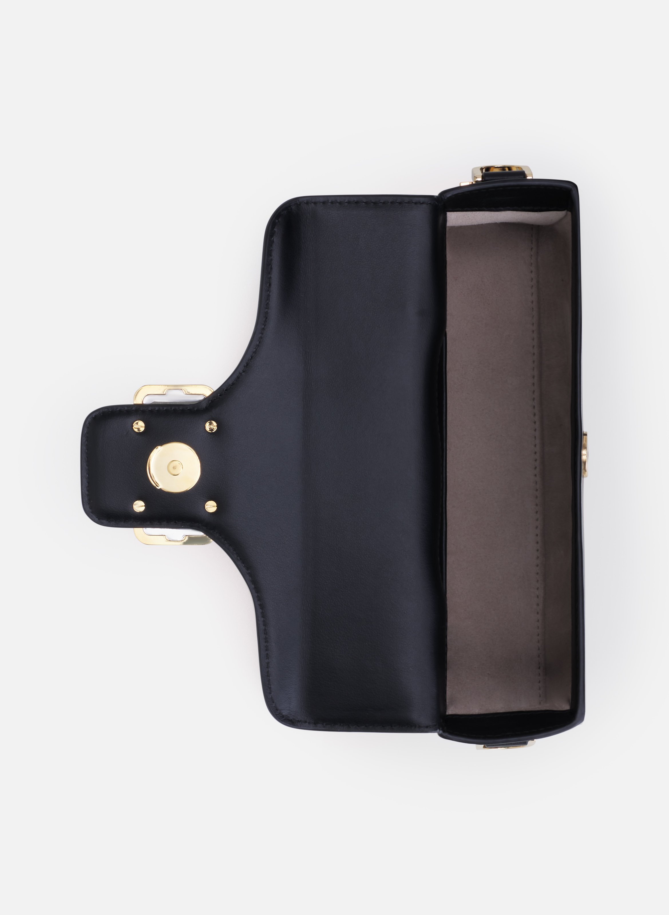 Sac pencil cat nano en cuir avec strass LANVIN Noir