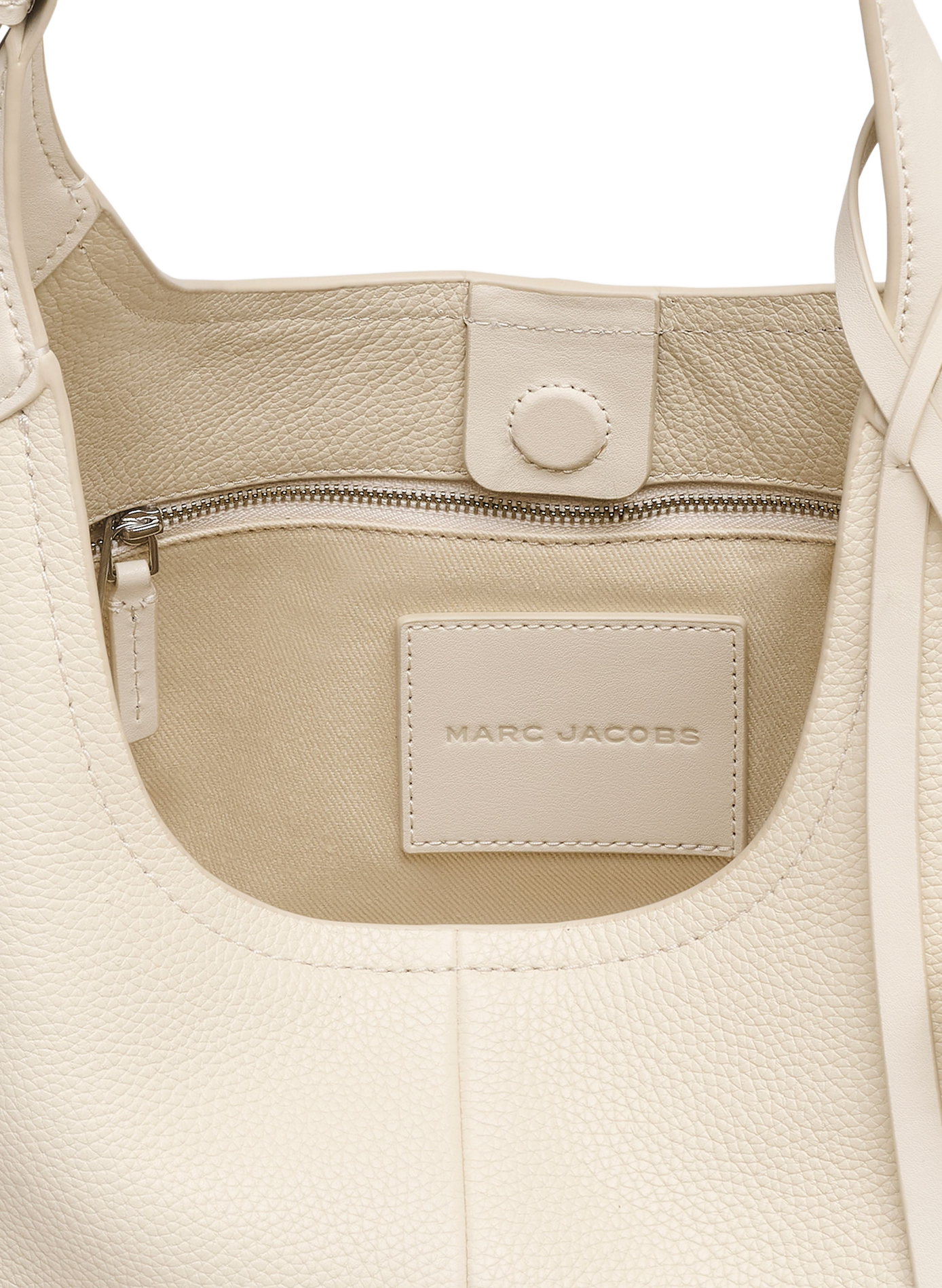 The Belted Sack Leather Bag MARC JACOBS White