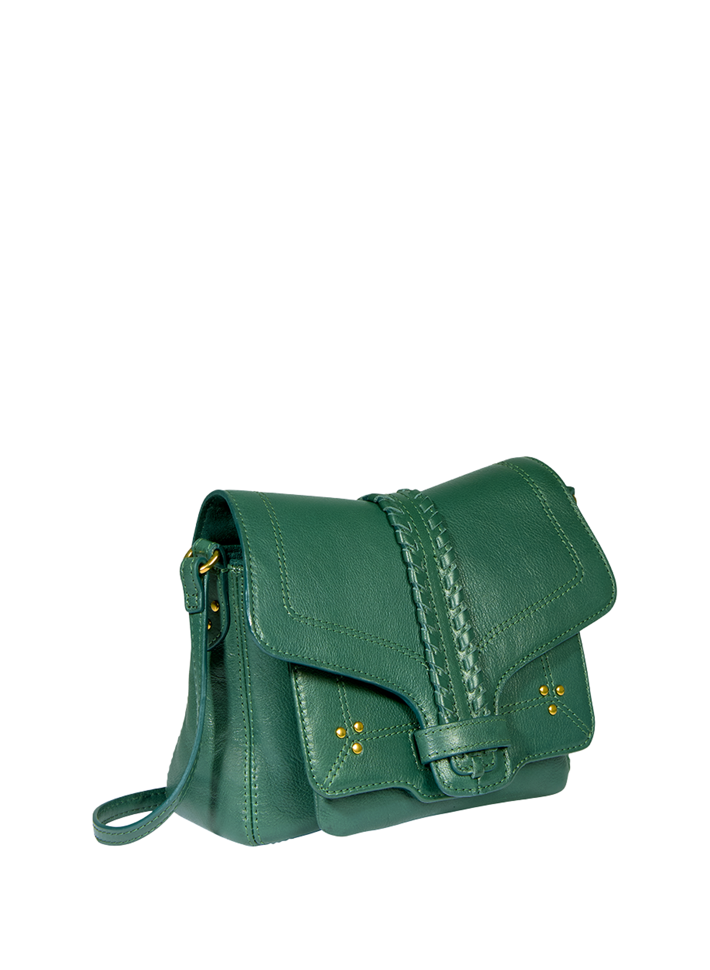 Sac épaule en cuir grainé JÉRÔME DREYFUSS Vert