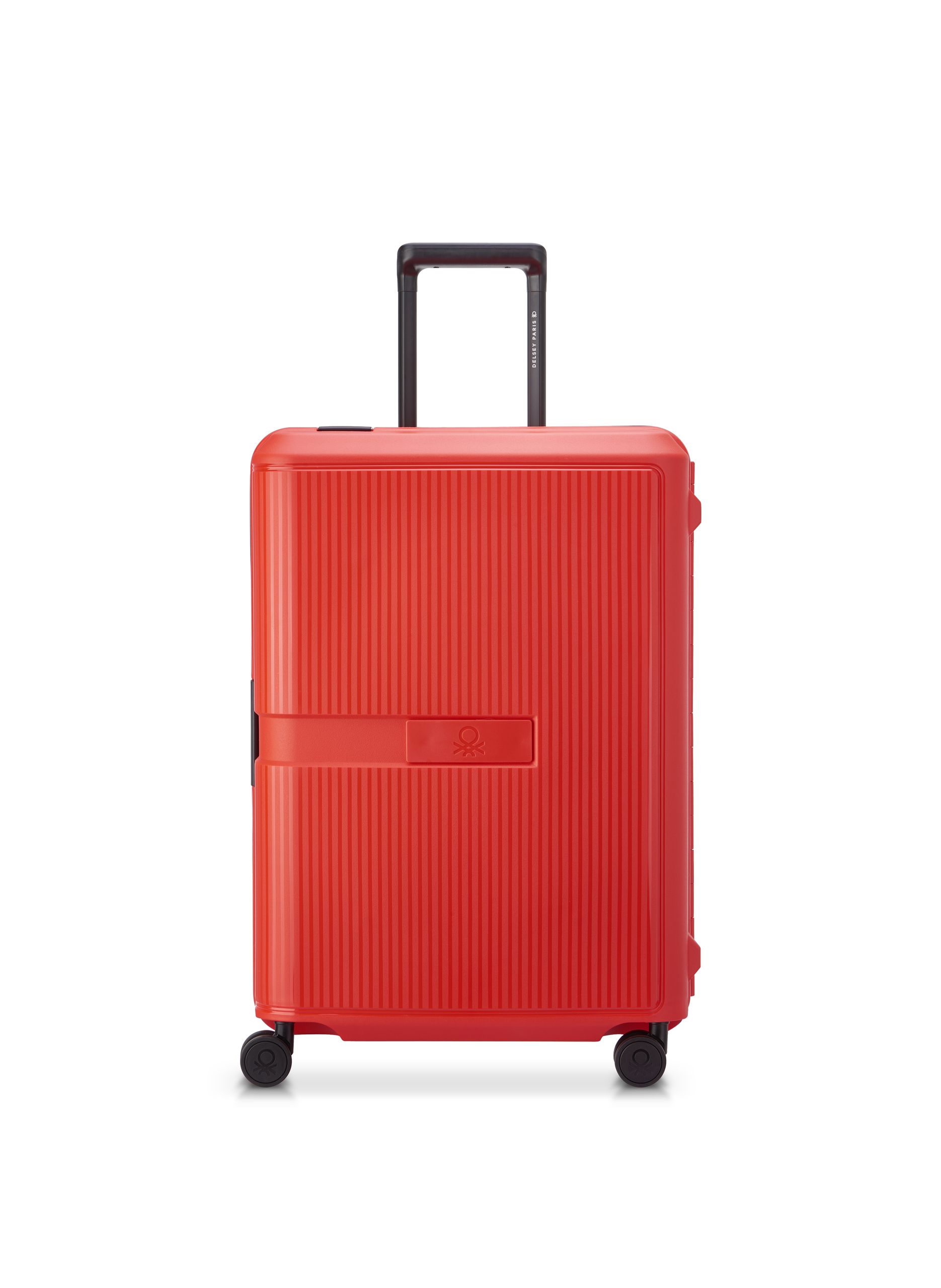 Valise soute rigide taille l - color block hardside DELSEY PARIS Rouge