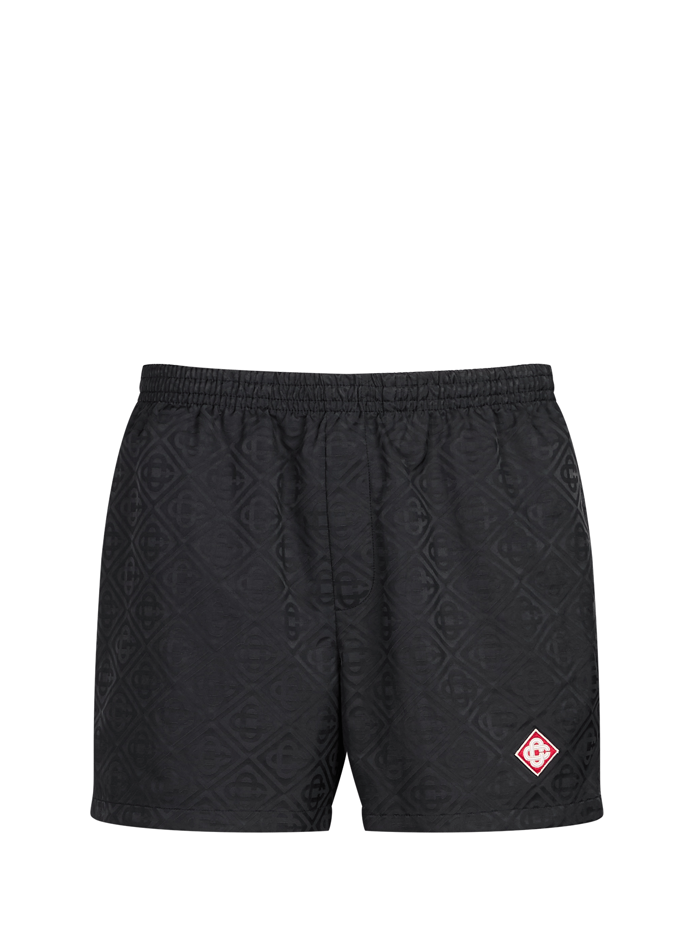 Logo swim shorts CASABLANCA PARIS Black