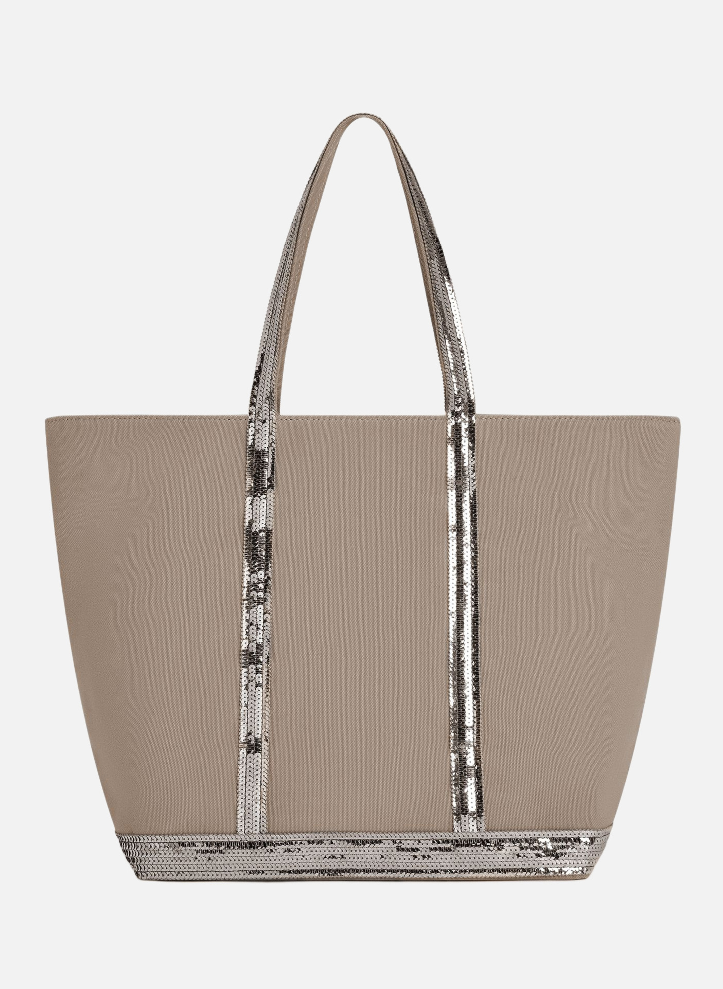 Cabas l zippé en toile  Zinc