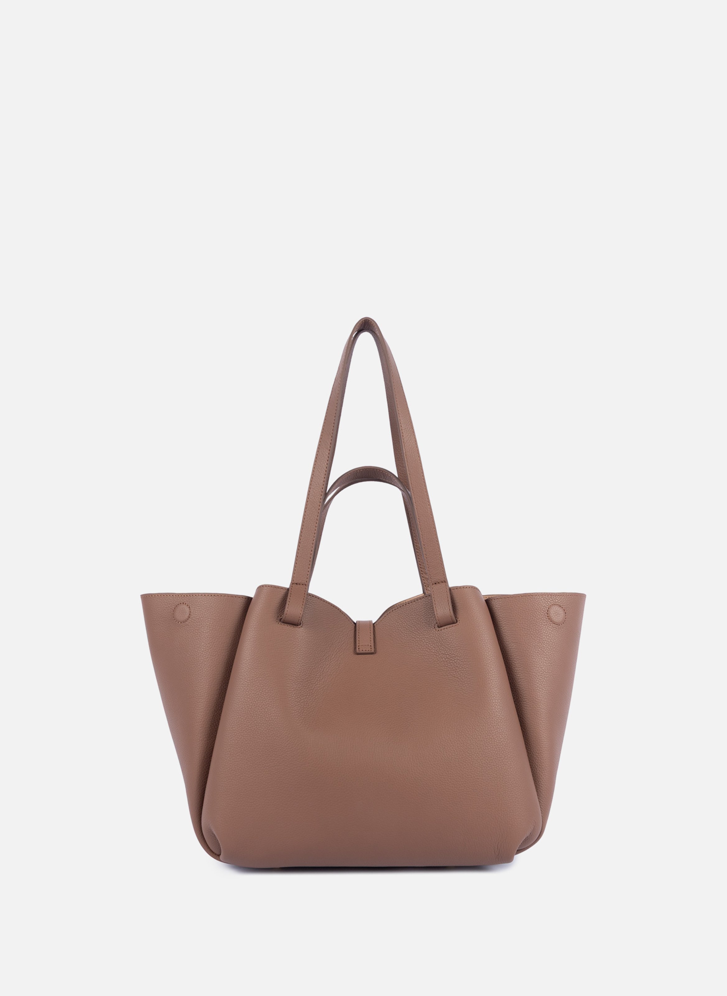 Grand sac cabas épaule - milano horizon LANCASTER Marron