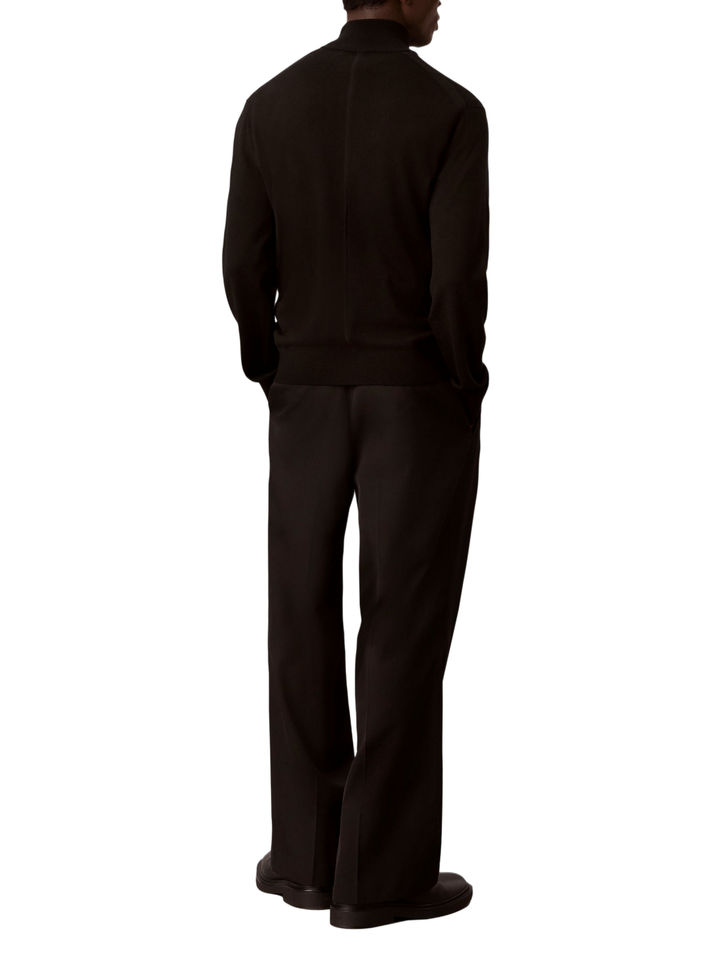 Wool high-neck jumper CALVIN KLEIN Black