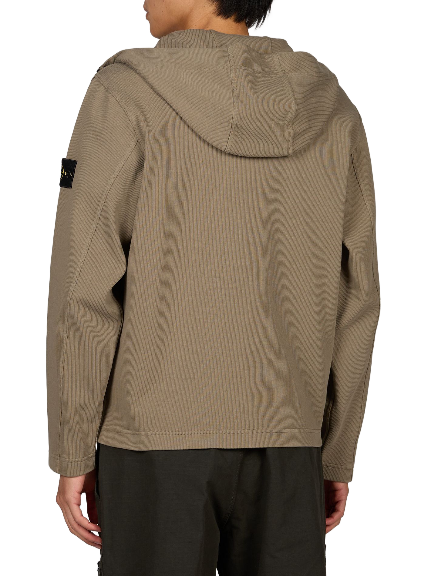 Kapuzen-Sweatshirt mit Reißverschluss STONE ISLAND Khaki