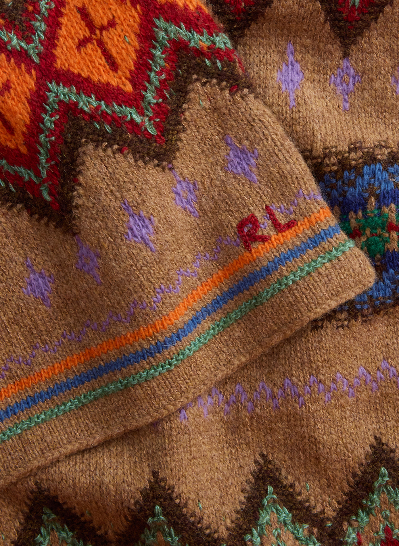 Jacquard Wollschal POLO RALPH LAUREN Mehrfarbig