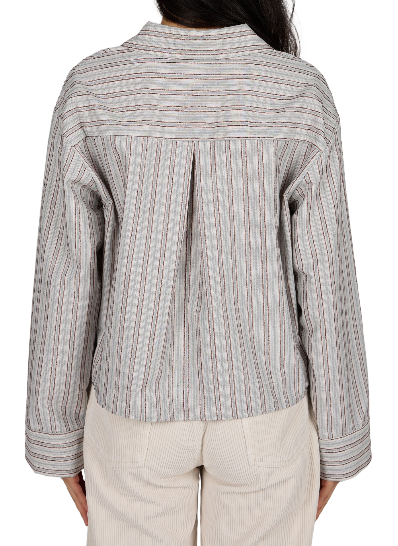 Short Striped Shirt Firla | Grey VILA Women