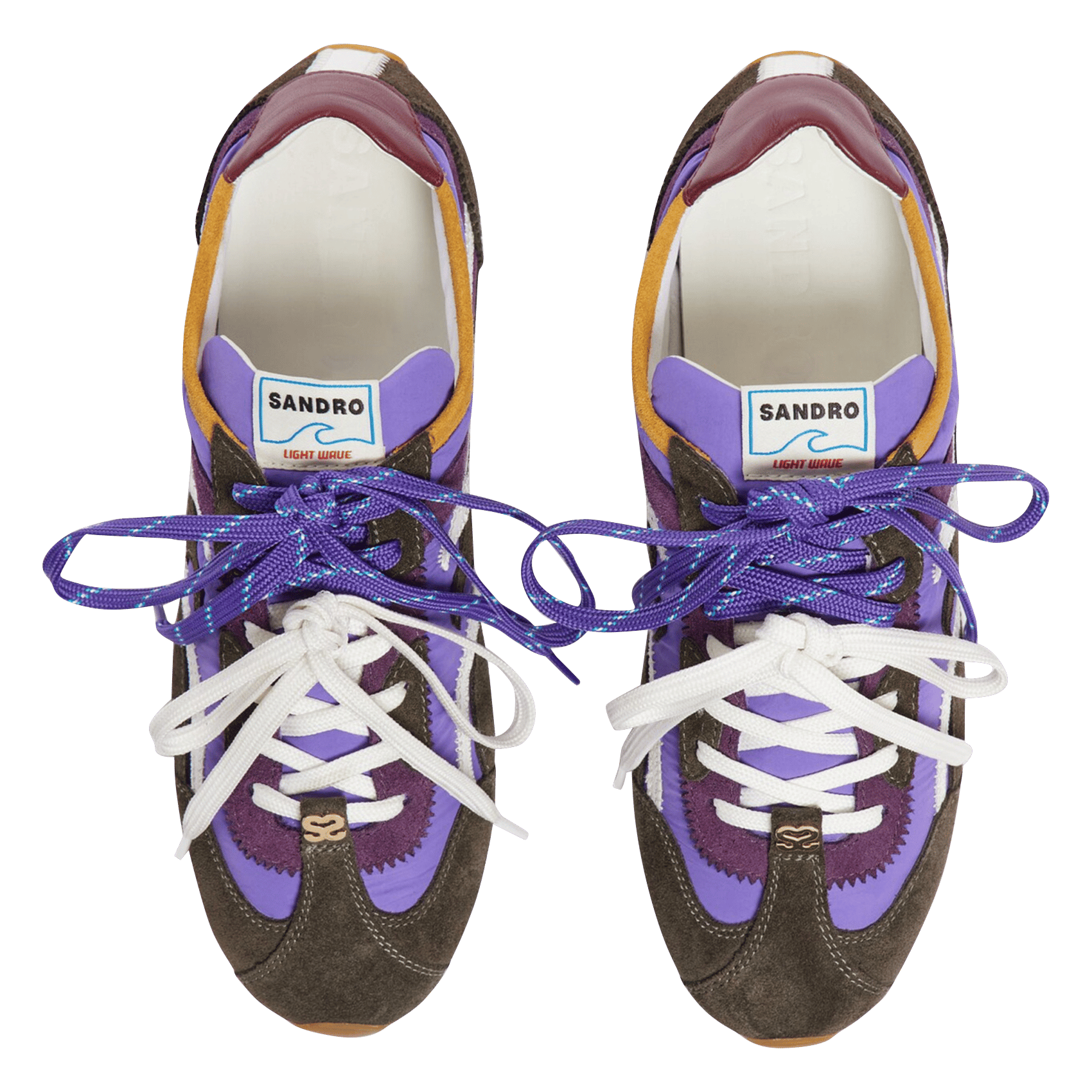 Baskets basses à doubles lacets SANDRO Violet