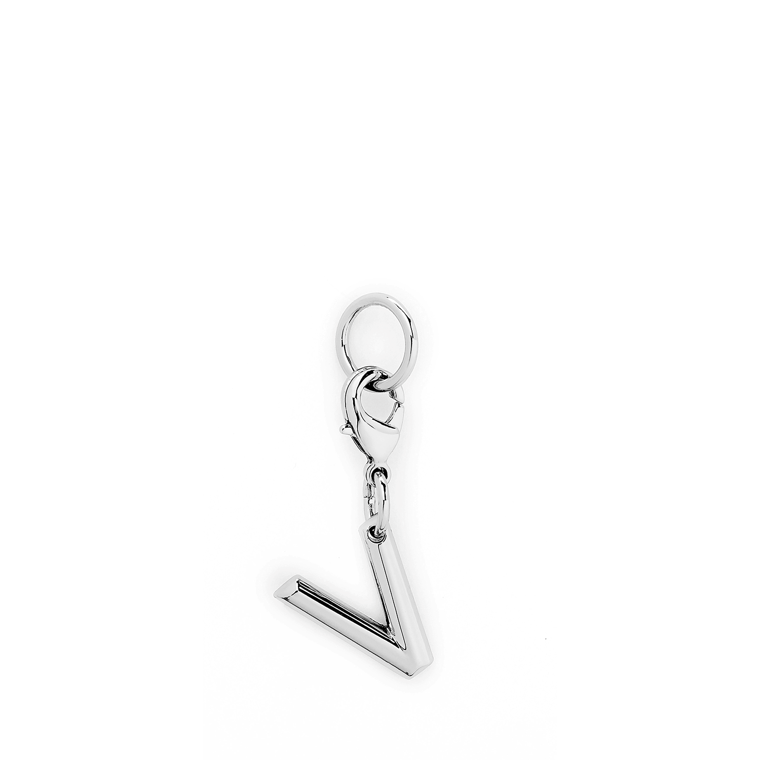 Zilveren metalen charme - letter V. LANCEL Zilver
