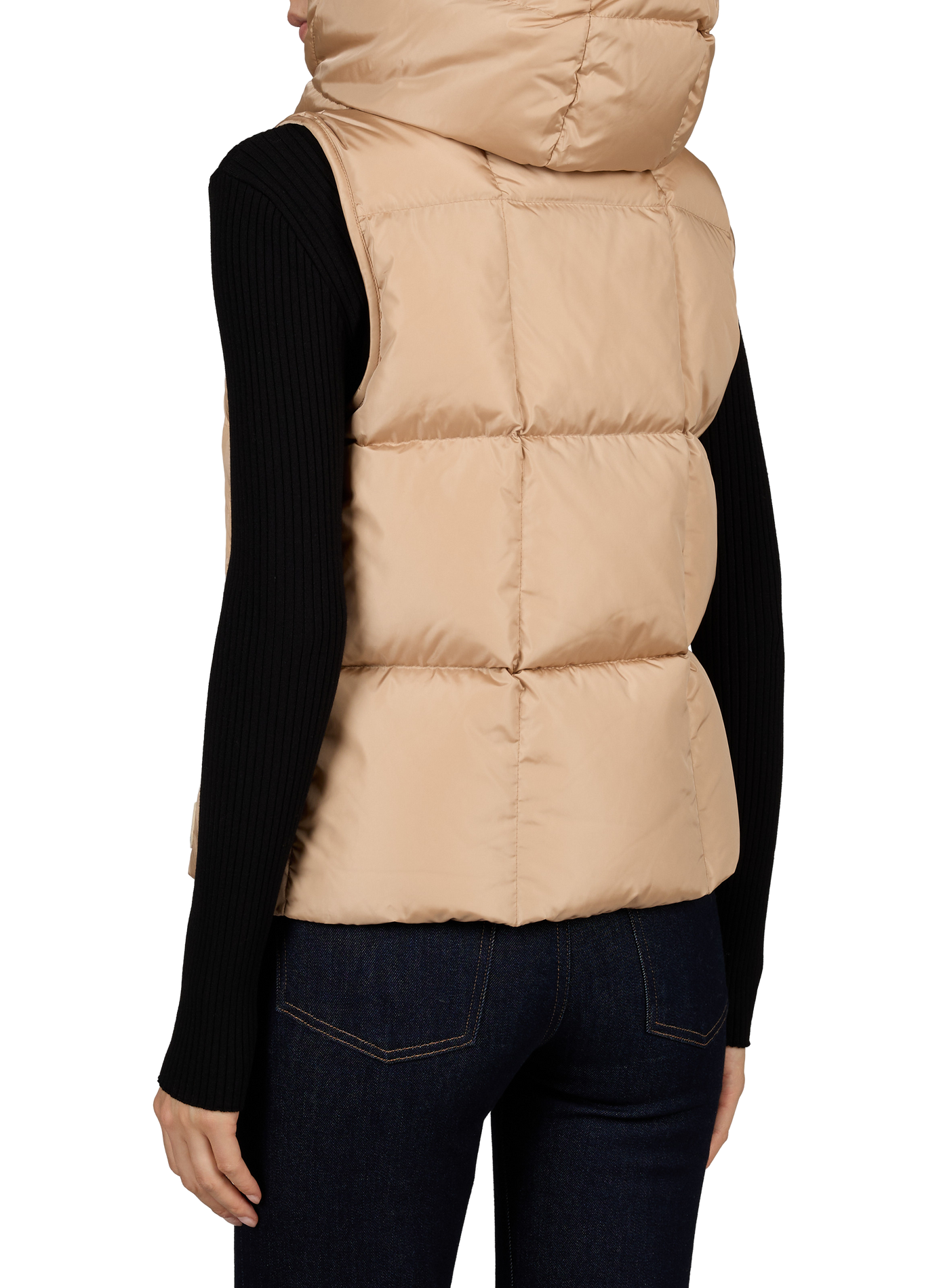 Sleeveless Puffer Jacket MONCLER Beige