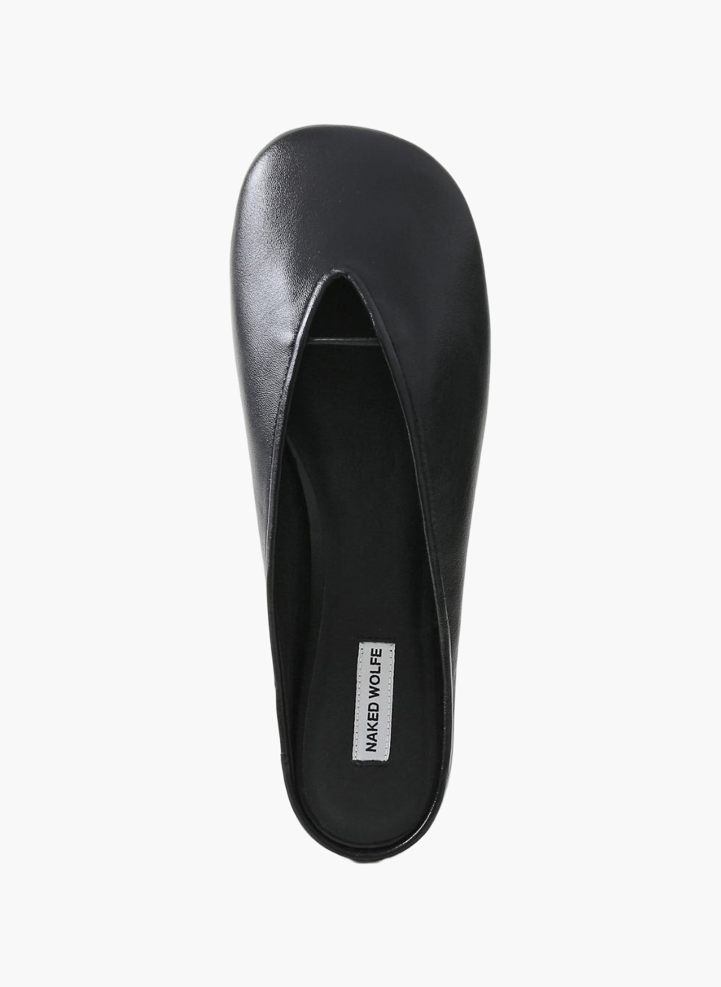 Pippa ballerina's van leer NAKED WOLFE Zwart