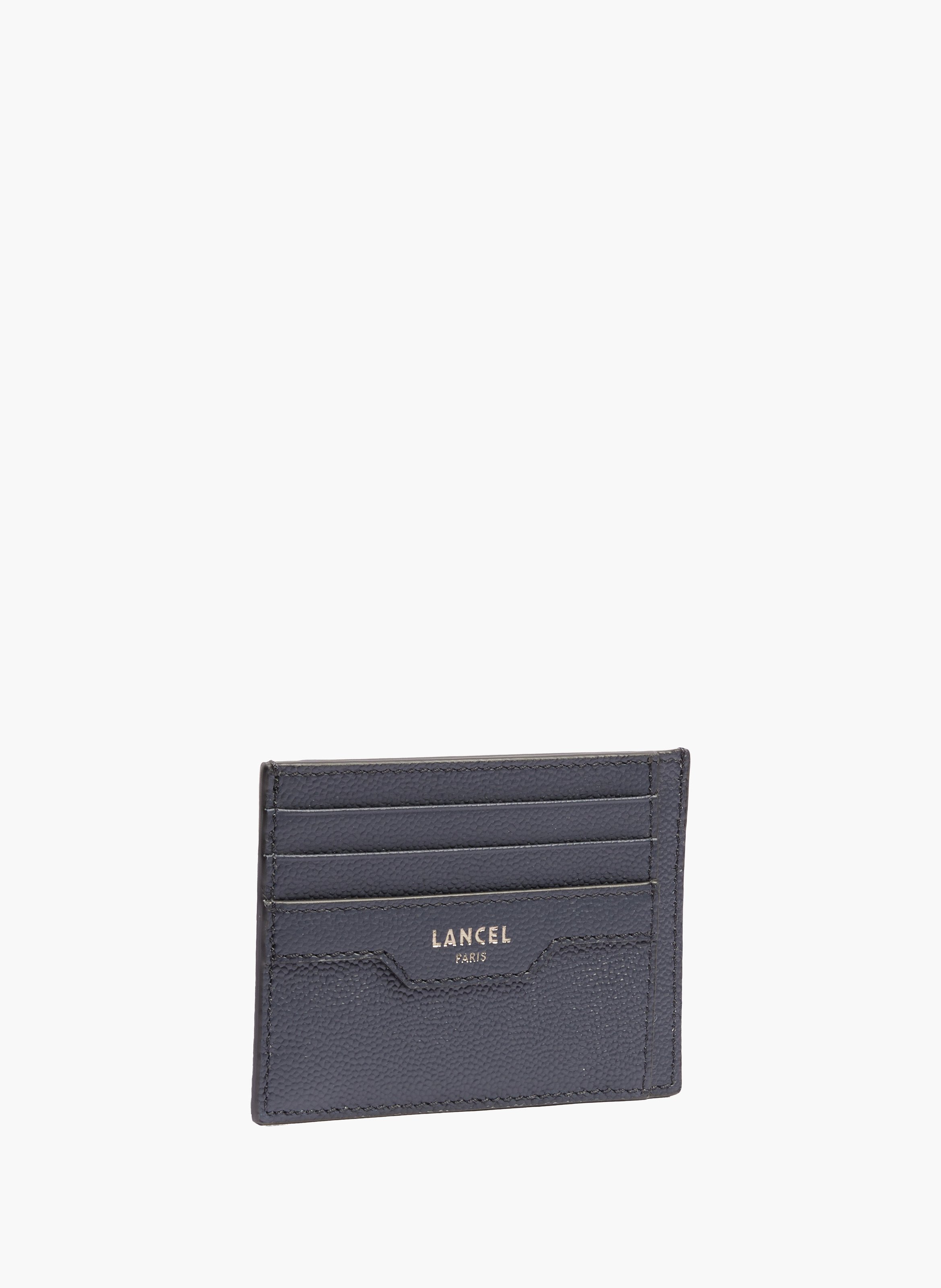 Porte-cartes 6cc/id charlie de lancel en cuir LANCEL Bleu