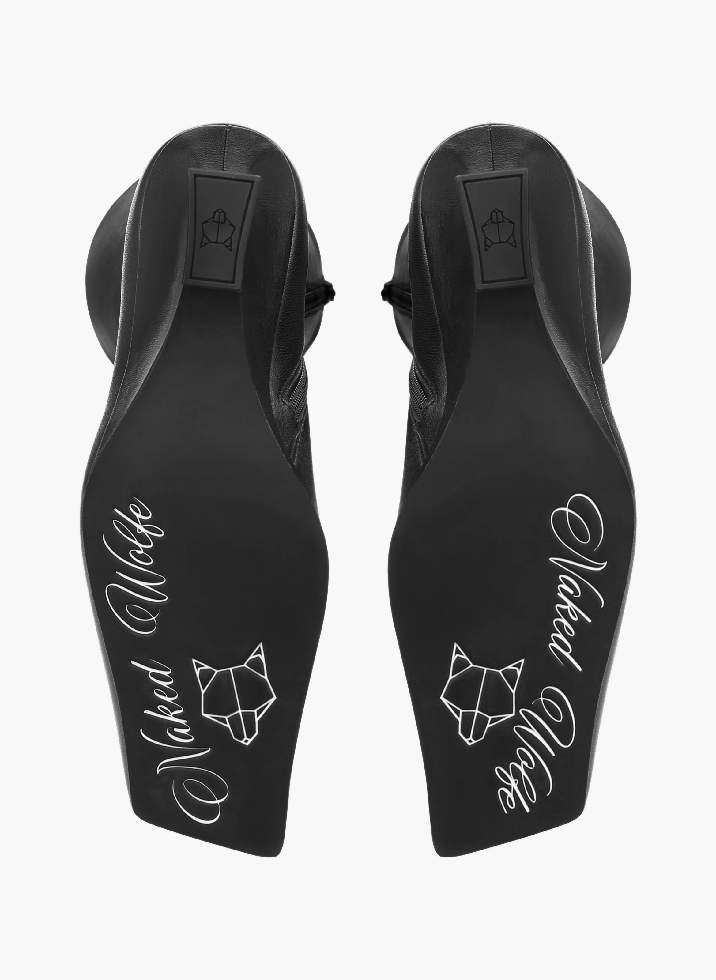 Bottines hattie en cuir NAKED WOLFE Noir