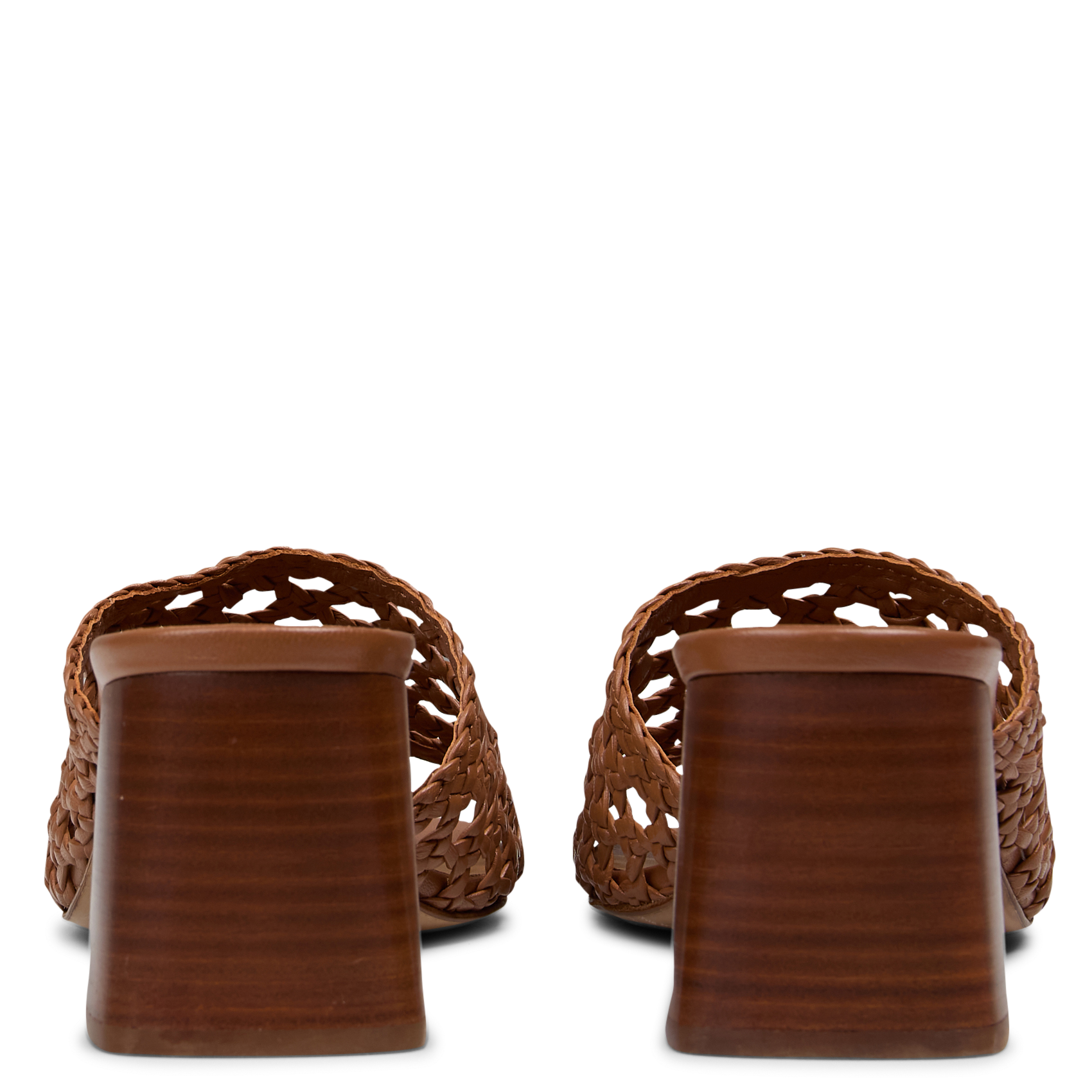 Mules ajourées en cuir kelly BOBBIES Marron