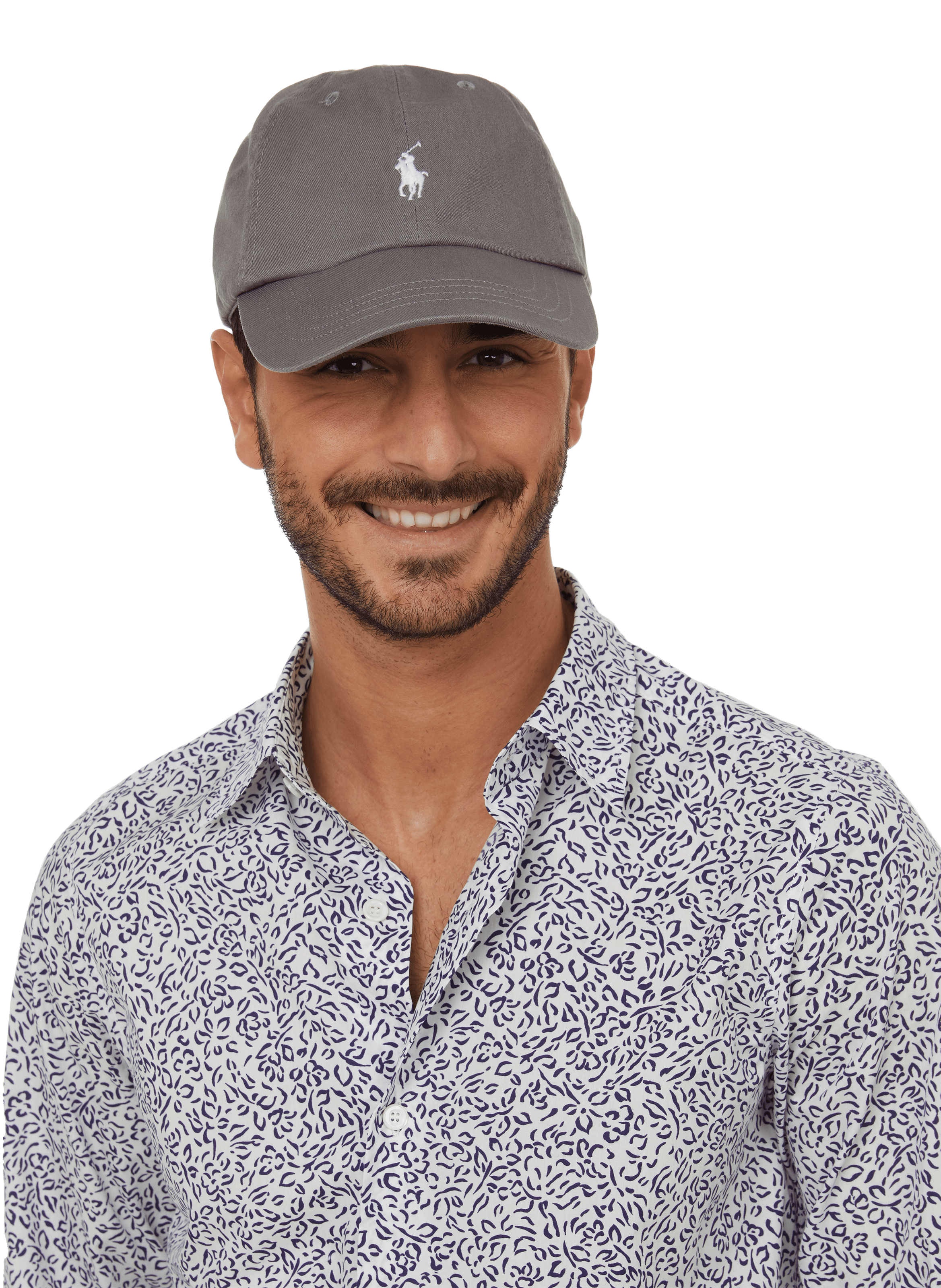 Casquette à logo en coton POLO RALPH LAUREN Gris