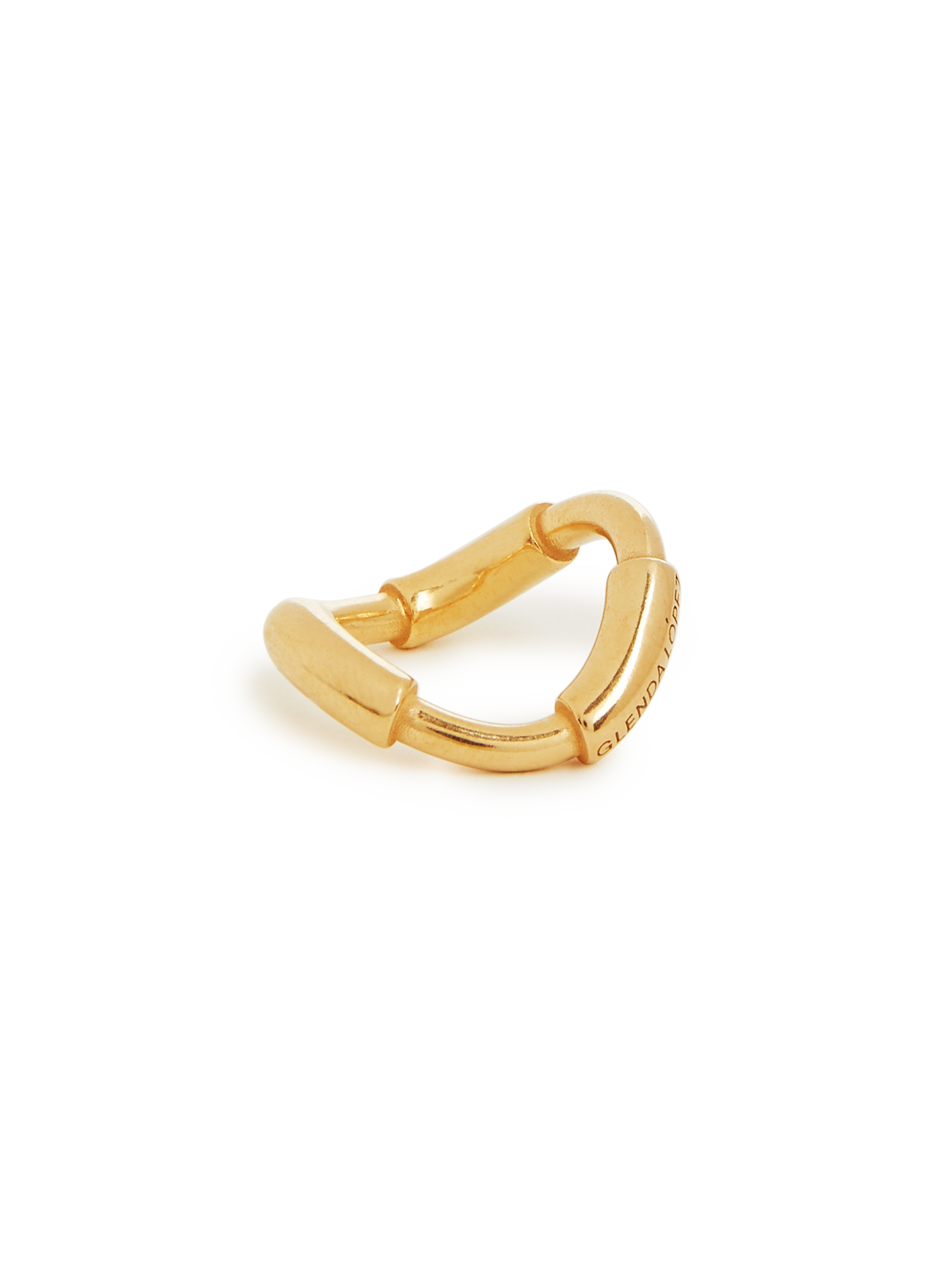 Bague Golden Tube en argent