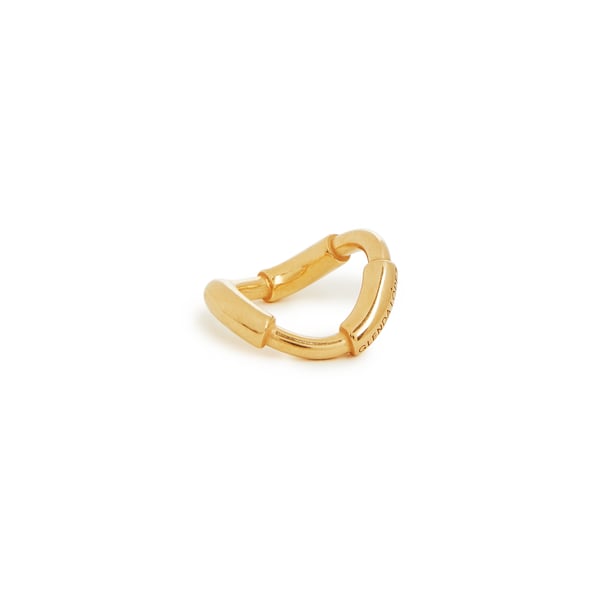 Bague Golden Tube en argent