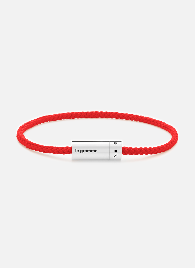 Le 7g polished red cable nato bracelet LE GRAMME