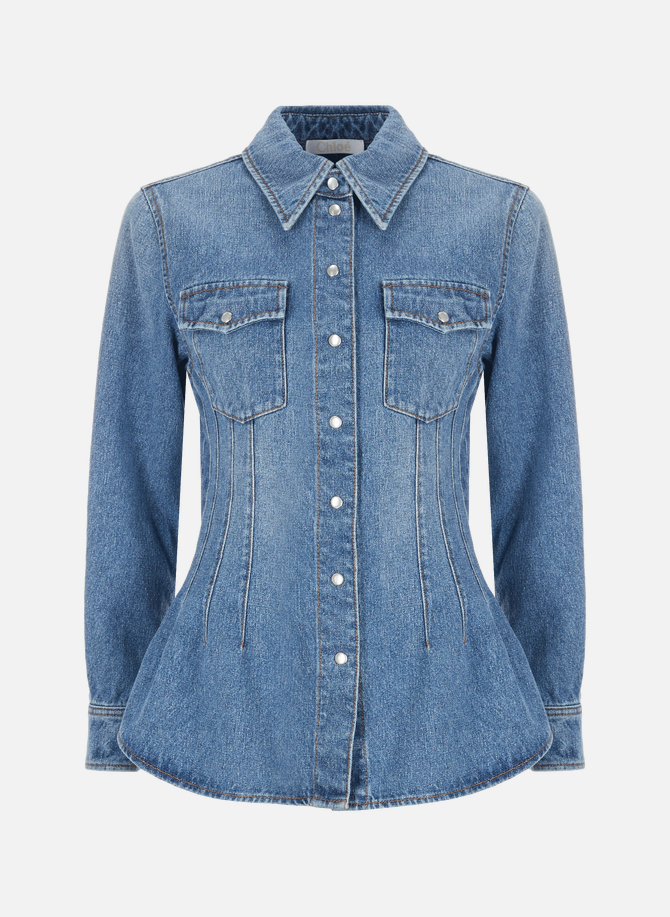 Fitted cotton and hemp shirt CHLOÉ