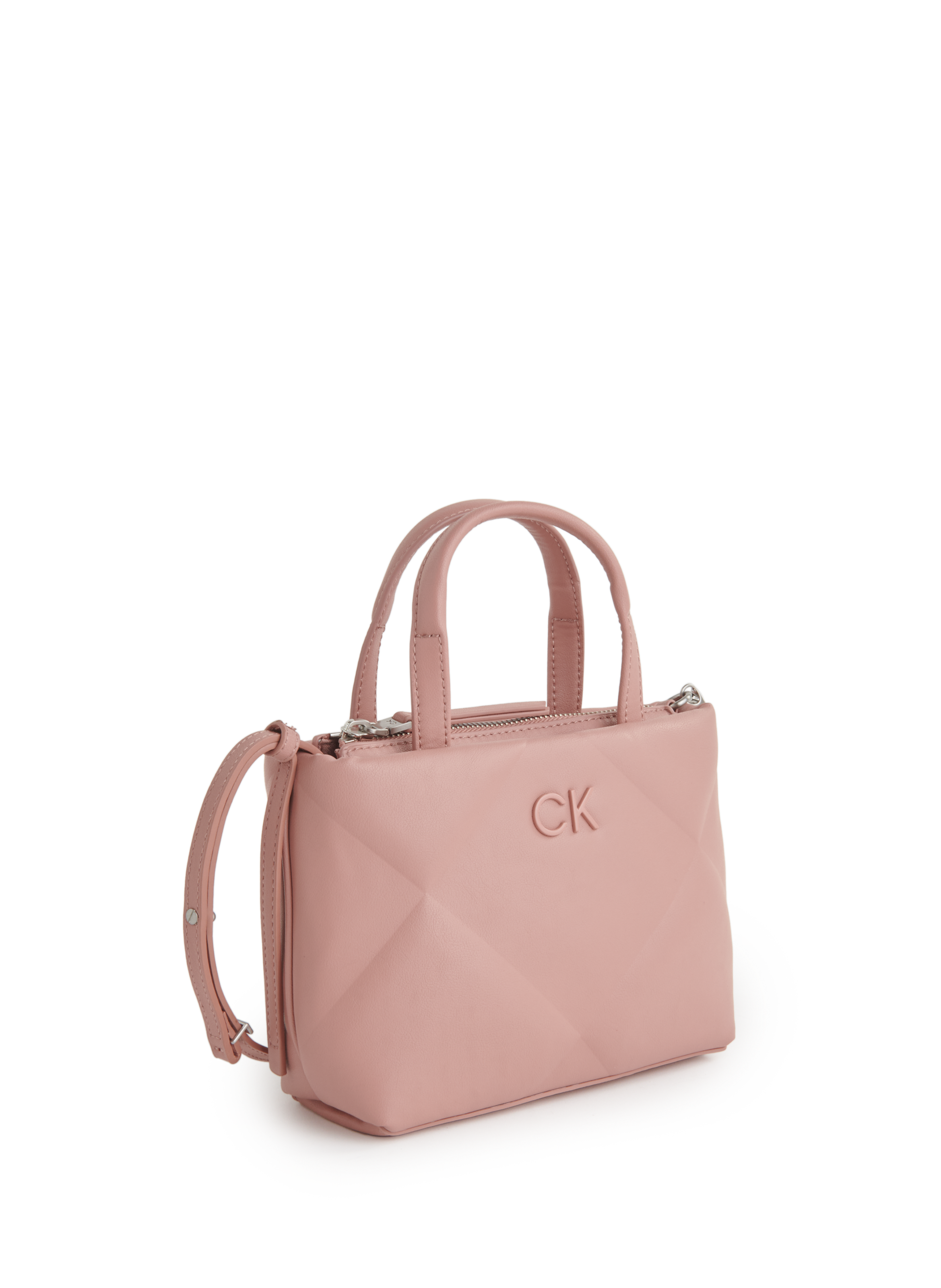 Sac à bandoulière effet matelassé CALVIN KLEIN Rose