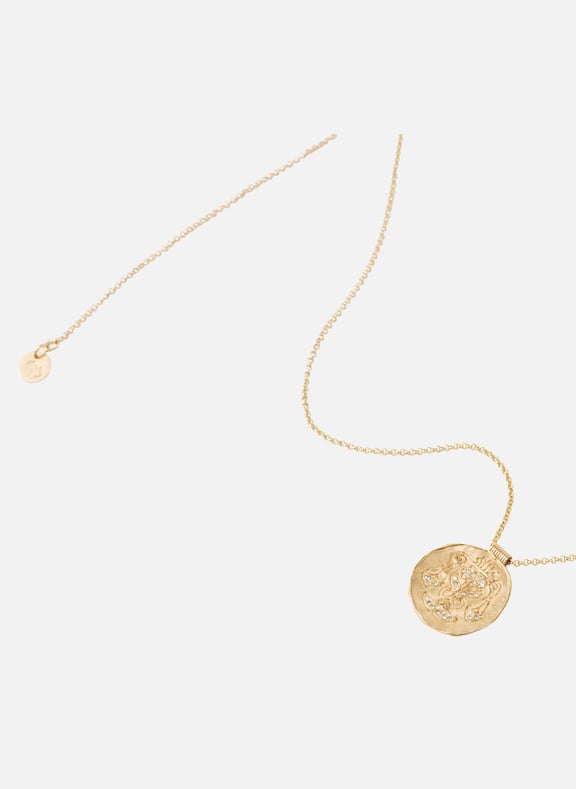 Collier à médaille signe astrologique Doré by MAJE MAJE Collier à médaille signe astrologique Doré