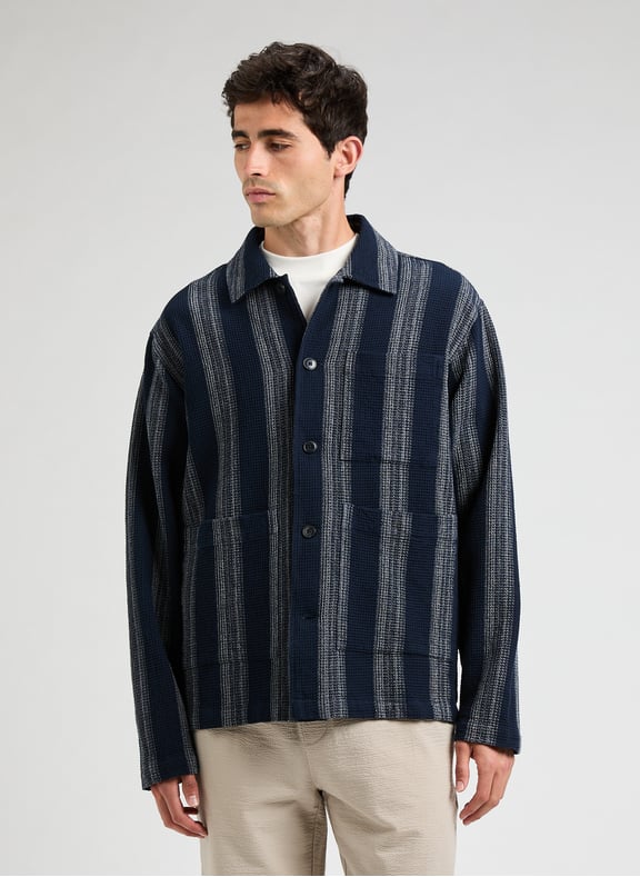 Chemise à rayures en coton Bleu by SELECTED SELECTED Chemise à rayures en coton Bleu