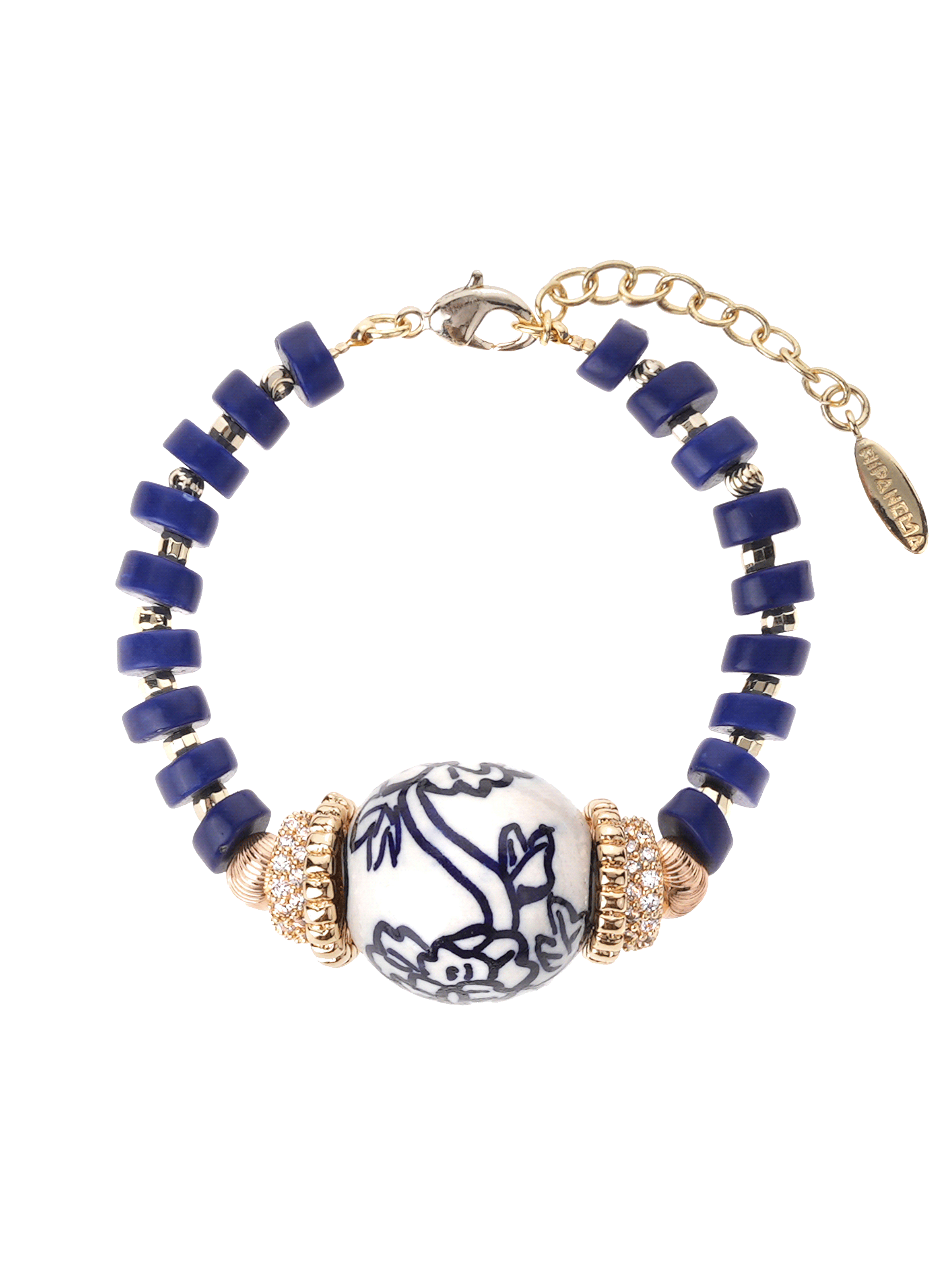 Bracelet de perles réglable braty HIPANEMA Bleu