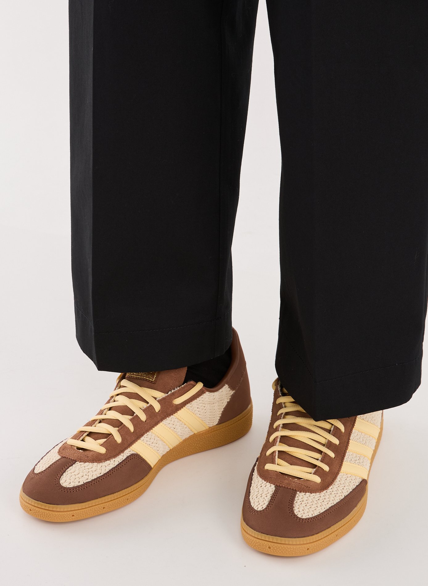 Straight cotton trousers HUGO BLUE Black