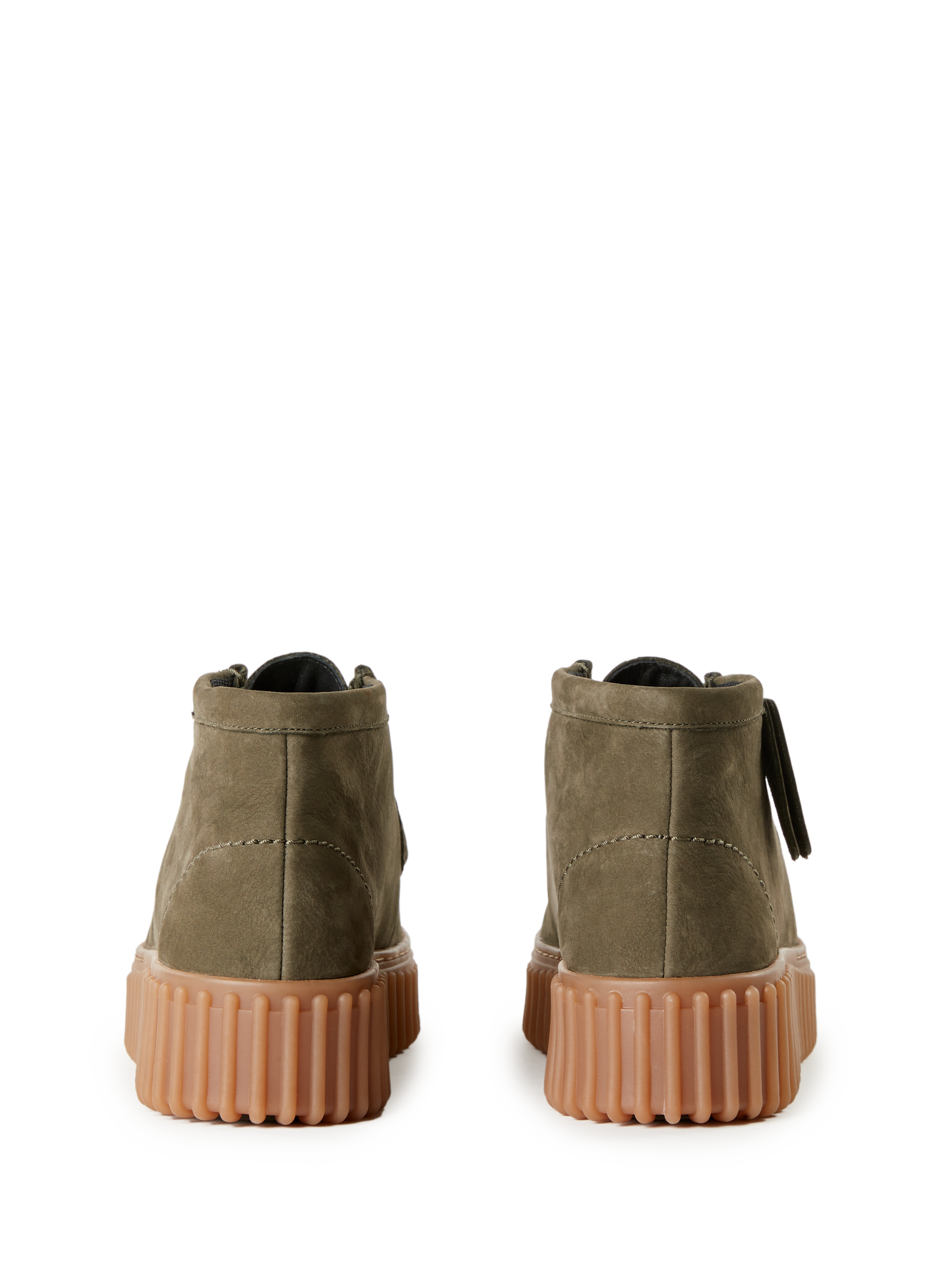 Solid leather derbies CLARKS Khaki