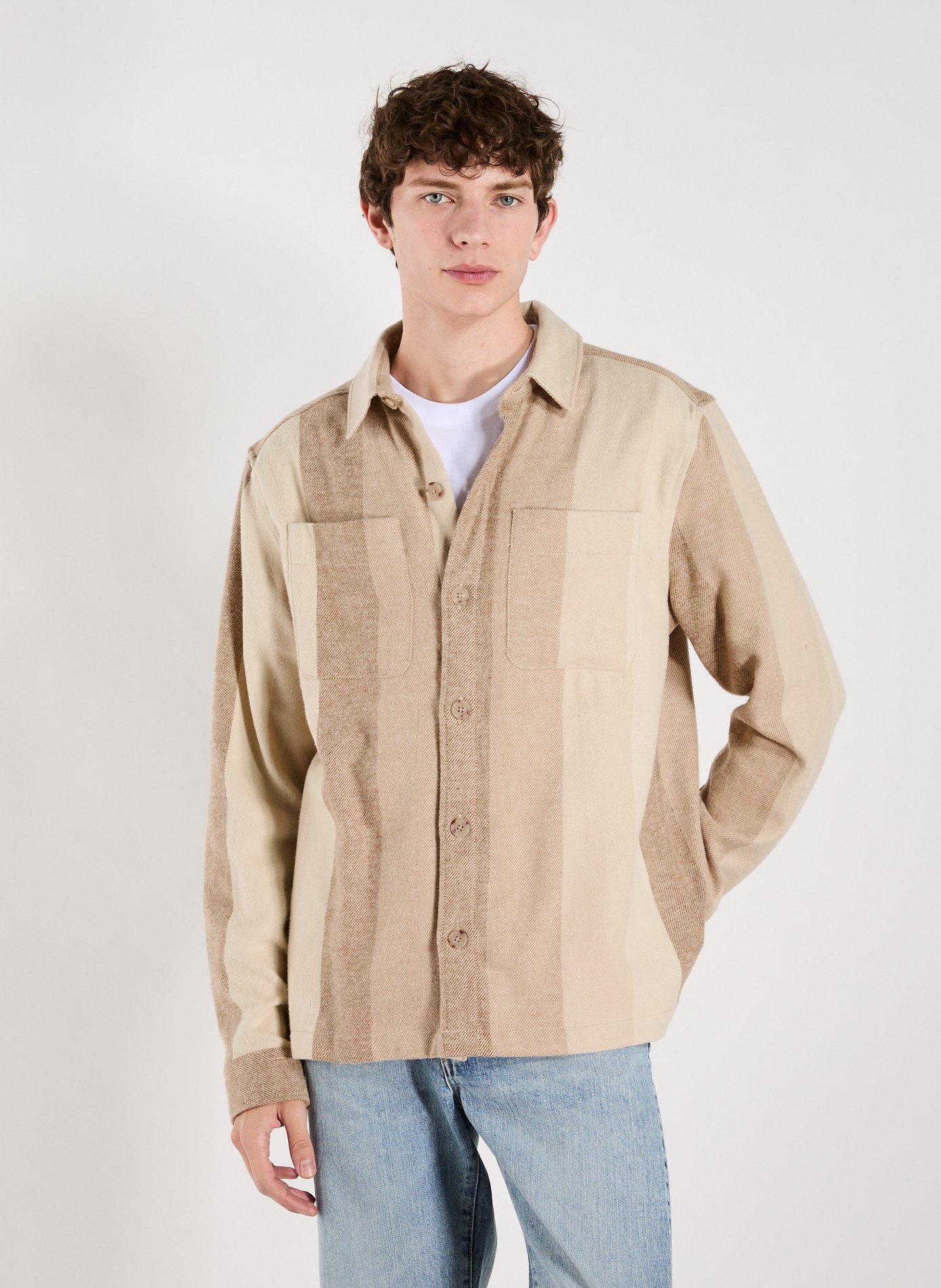 FAGUO Chemise en coton Beige