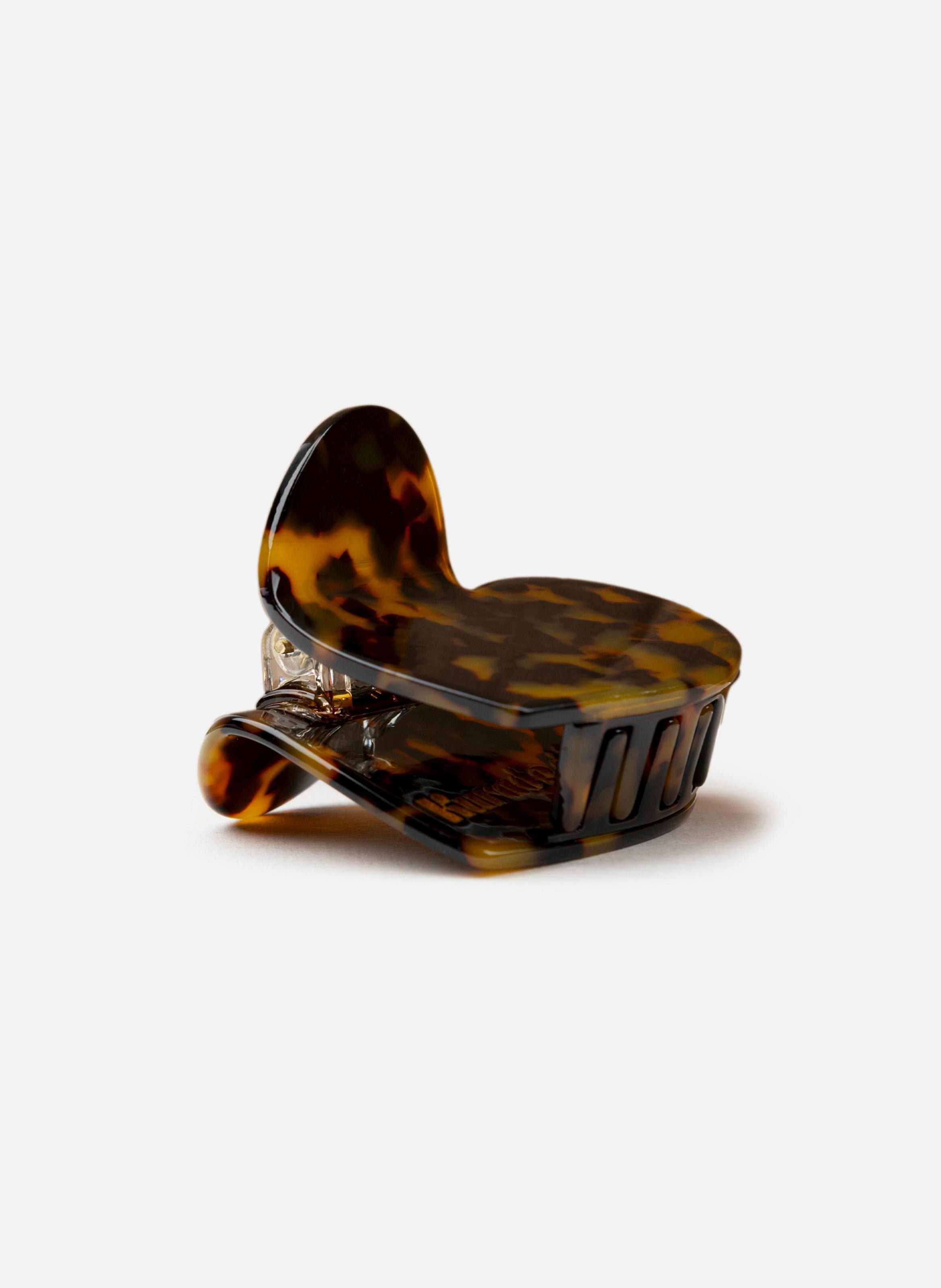 Pince à cheveux lova en acétate de cellulose KURAGE GINZA Marron