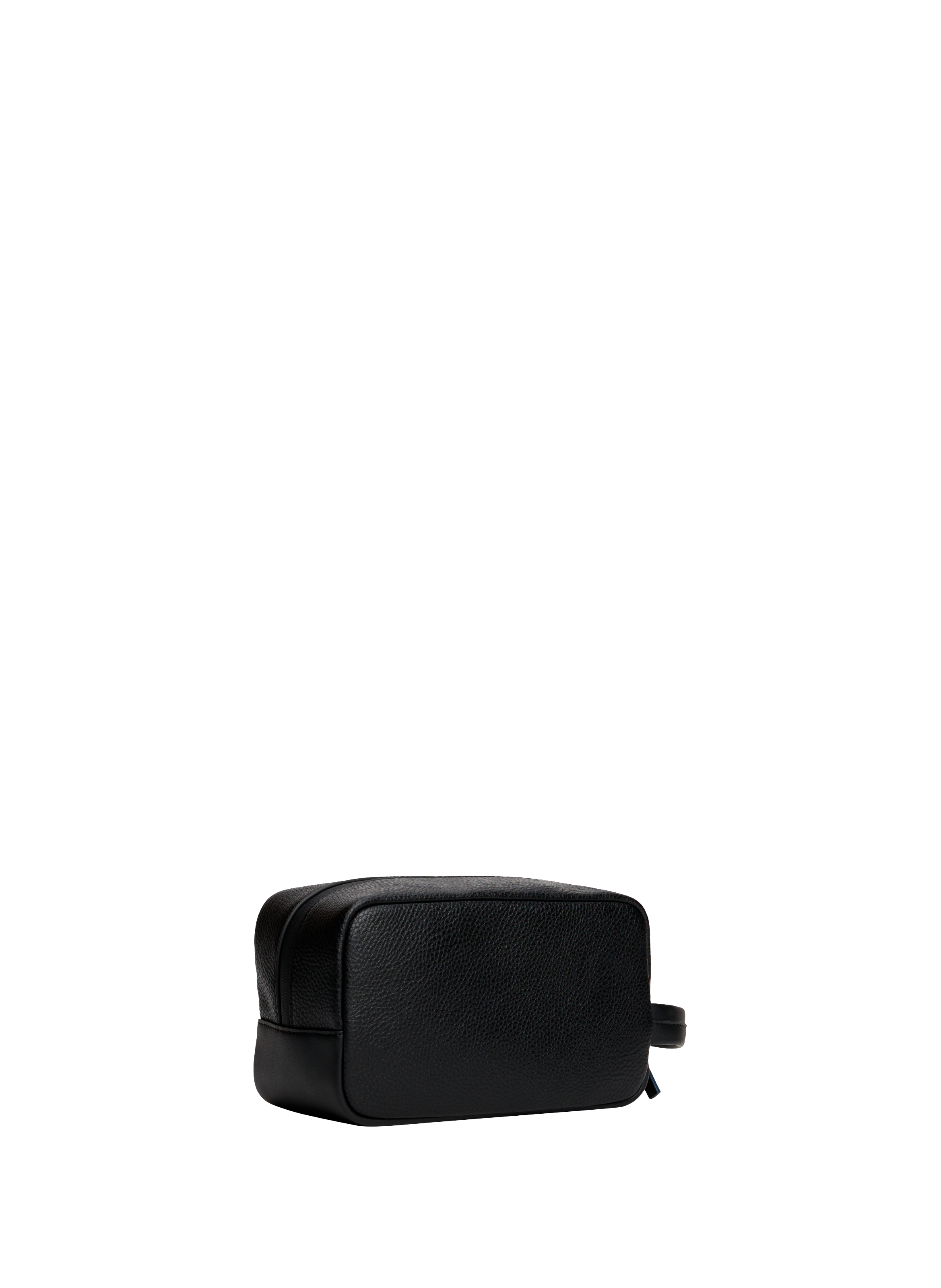 Faux leather toiletry bag TOMMY HILFIGER Black