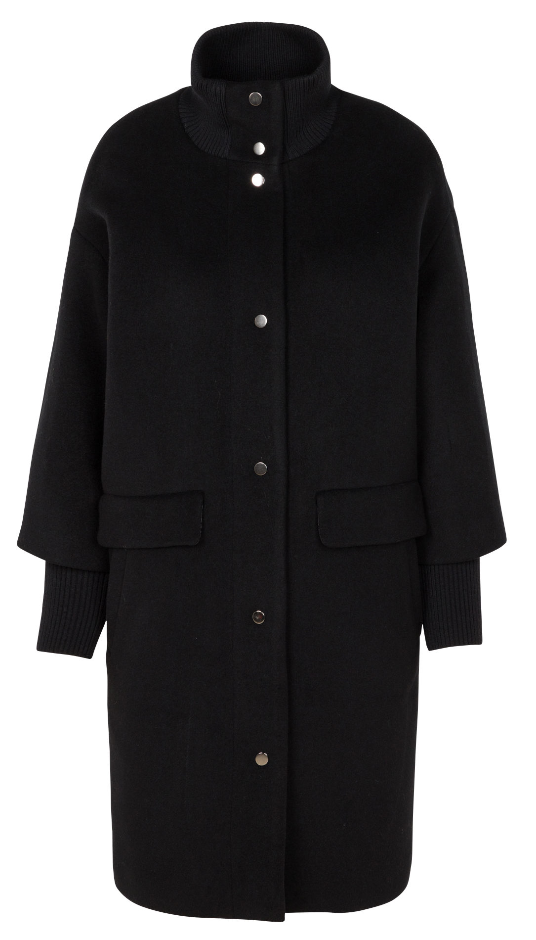 Manteau en laine mélangée magda MAISON 123 Noir